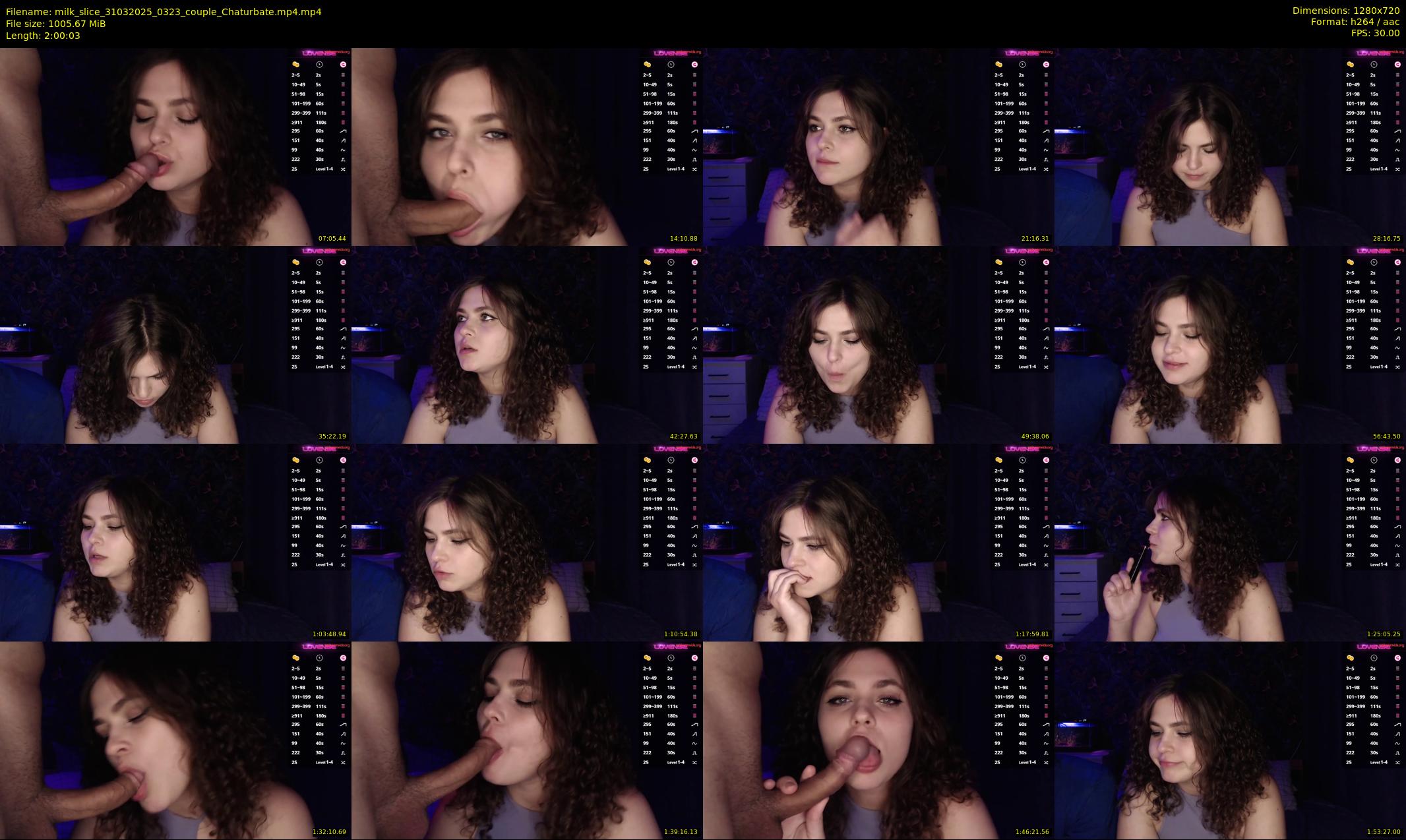 milk_slice — 121 minute Chaturbate couple cam show recording, 720p, Mar 31, 2025