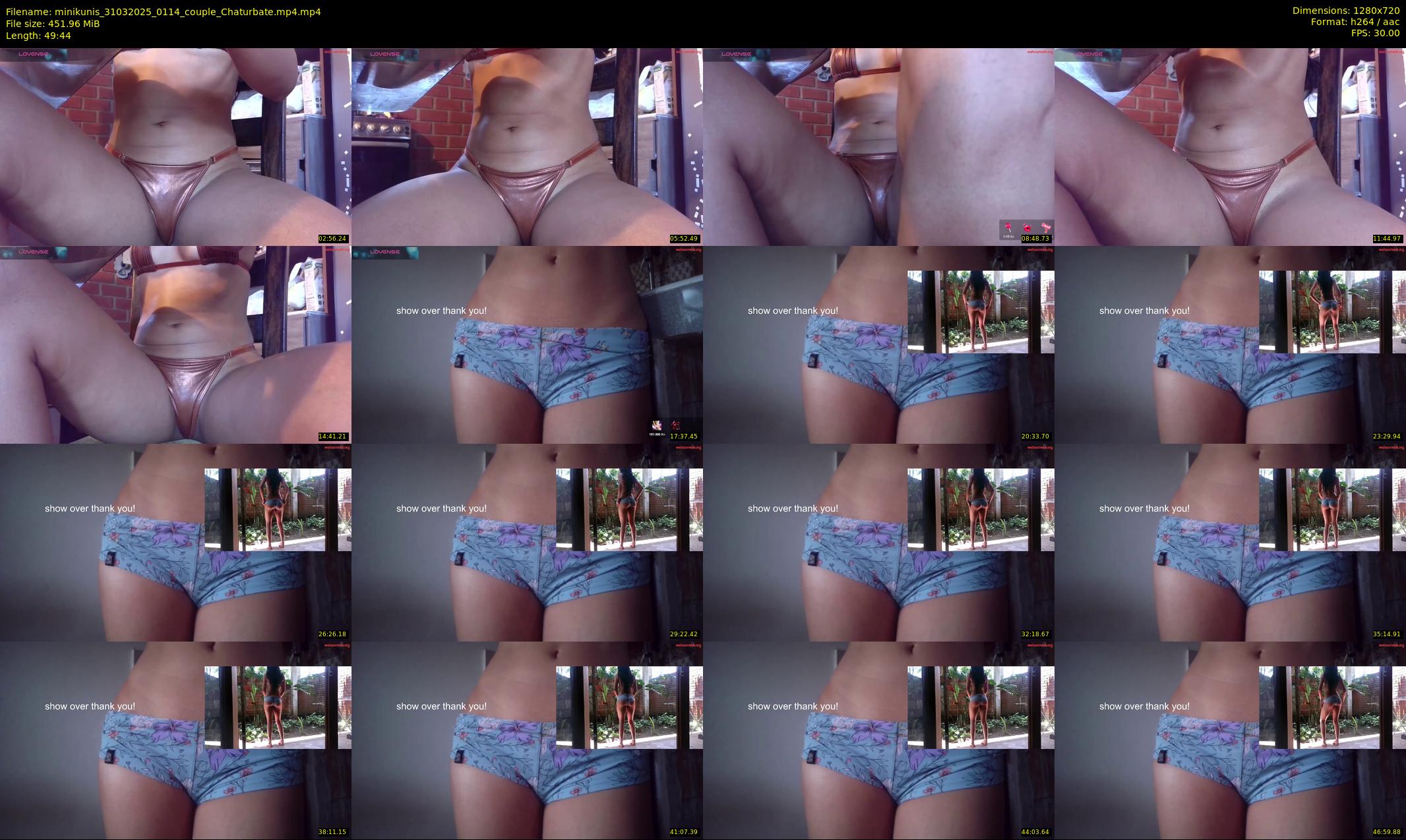 minikunis — 50 minute Chaturbate couple cam show recording, 720p, Mar 31, 2025