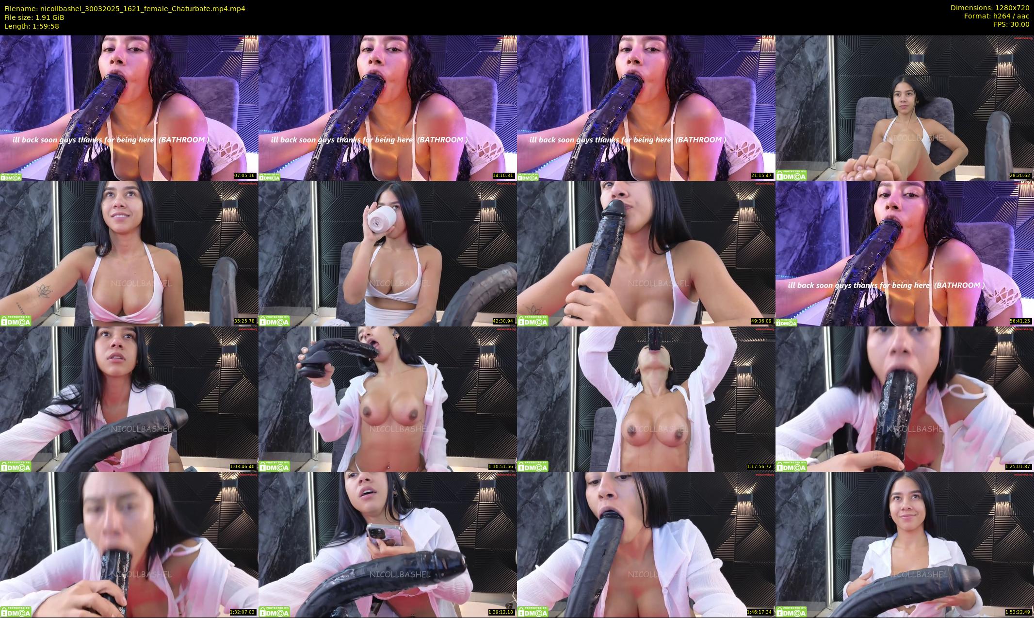 nicollbashel — 120 minute Chaturbate female cam show recording, 720p, Mar 30, 2025