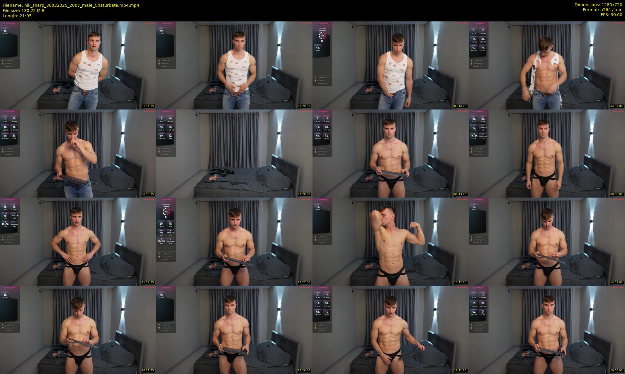 nik_sharp — 22 minute Chaturbate male cam show recording, 720p, Mar 30, 2025