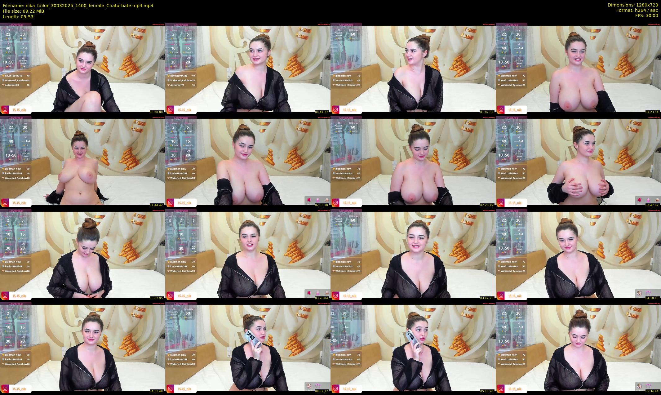 nika_tailor — 6 minute Chaturbate female cam show recording, 720p, Mar 30, 2025