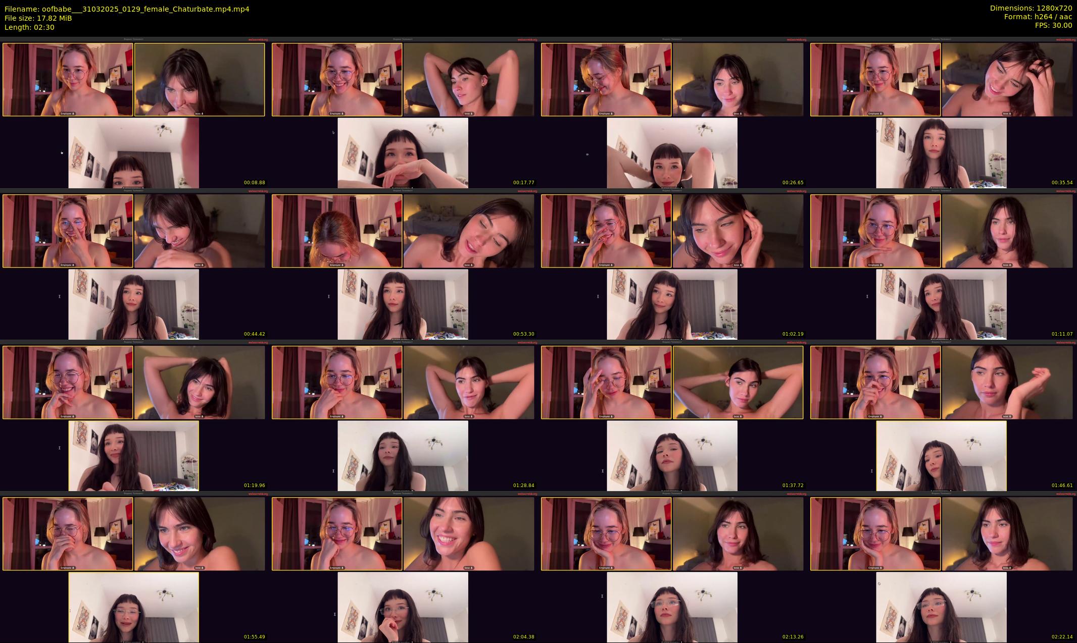 oofbabe__ — 3 minute Chaturbate female cam show recording, 720p, Mar 31, 2025