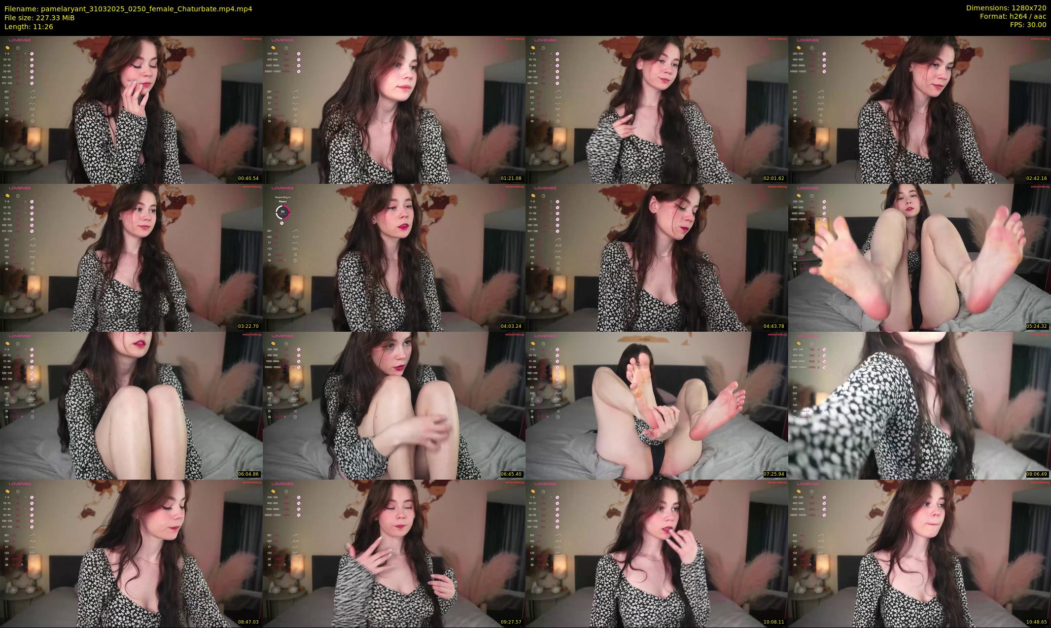 pamelaryant — 12 minute Chaturbate female cam show recording, 720p, Mar 31, 2025