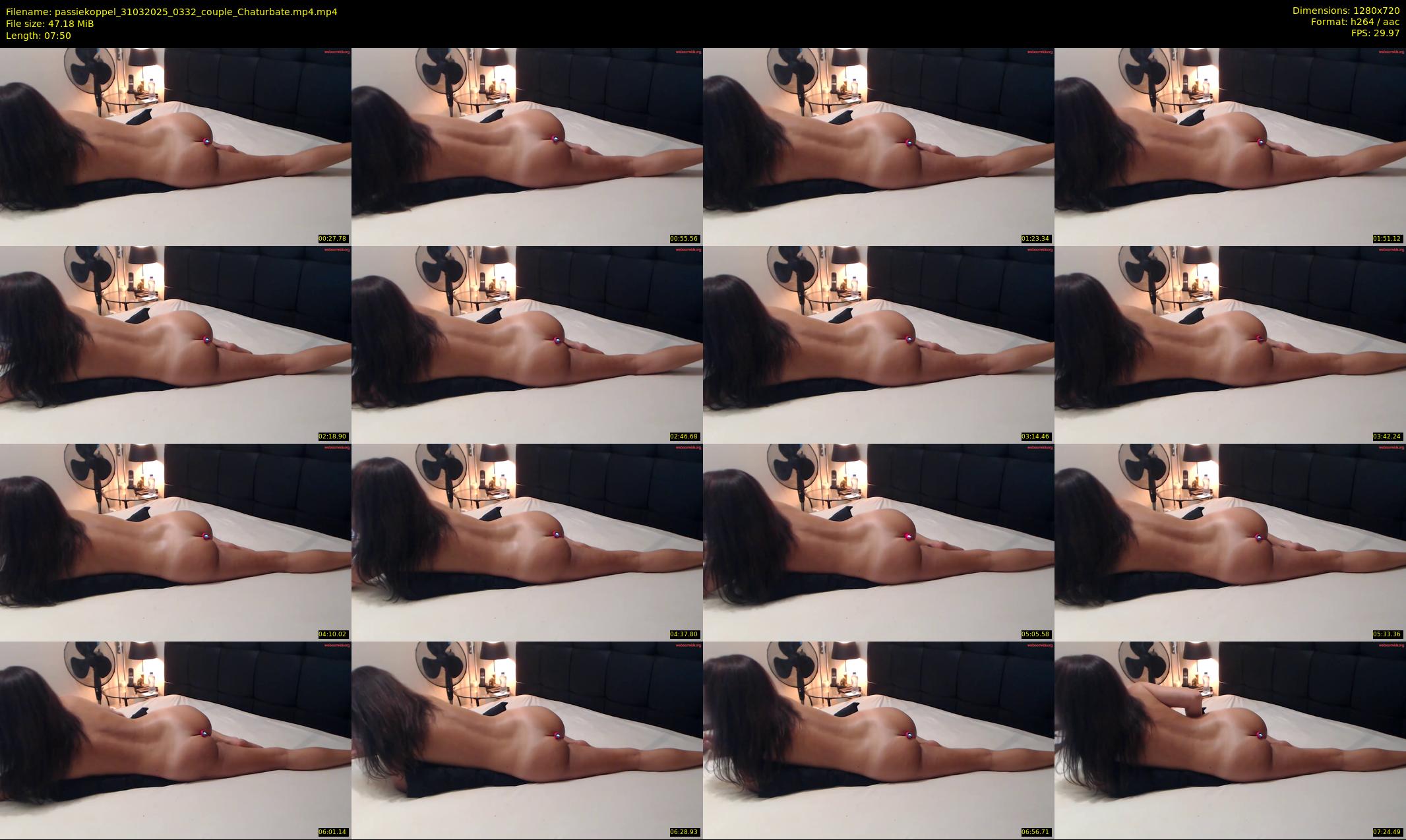 passiekoppel — 8 minute Chaturbate couple cam show recording, 720p, Mar 31, 2025