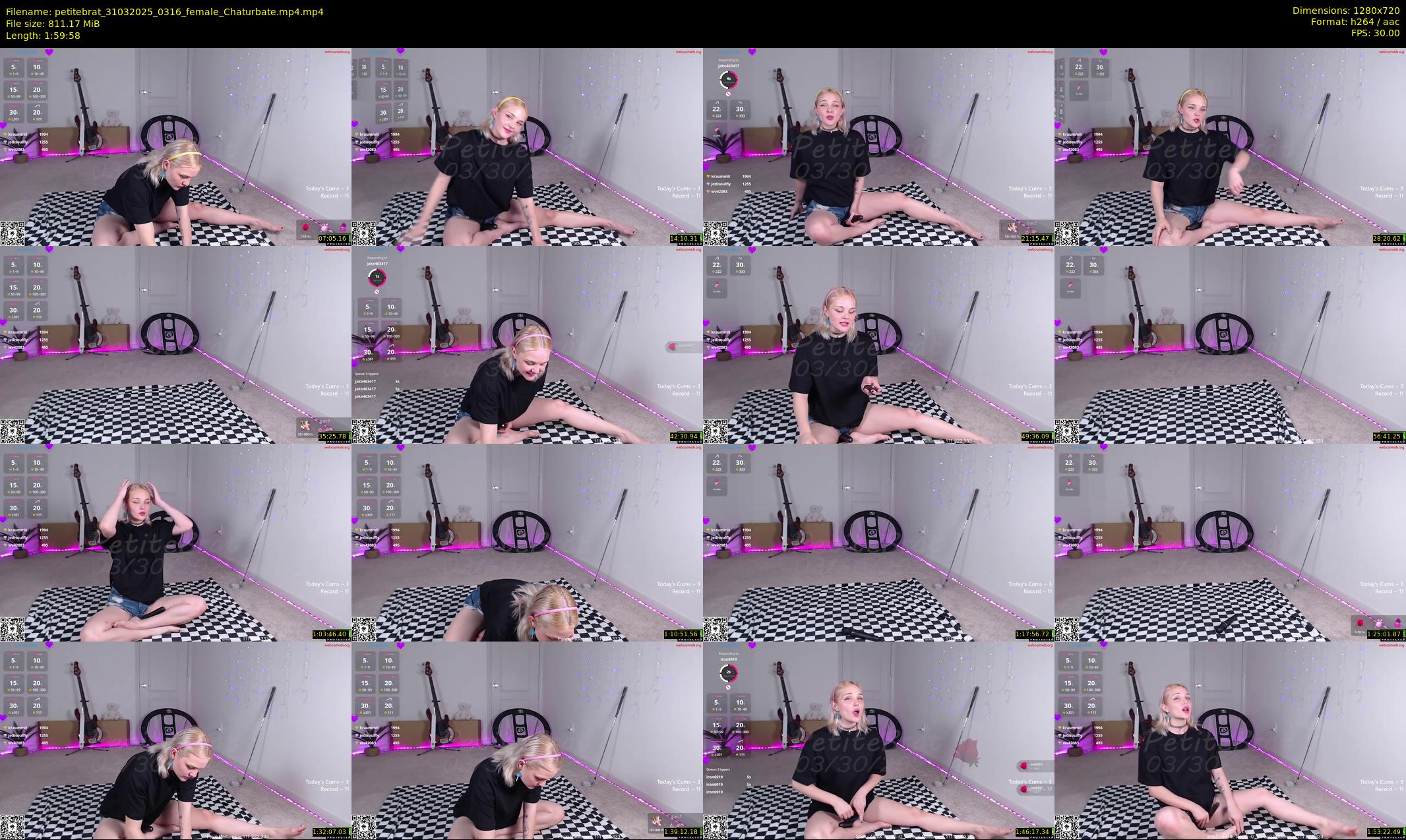 petitebrat — 120 minute Chaturbate female cam show recording, 720p, Mar 31, 2025