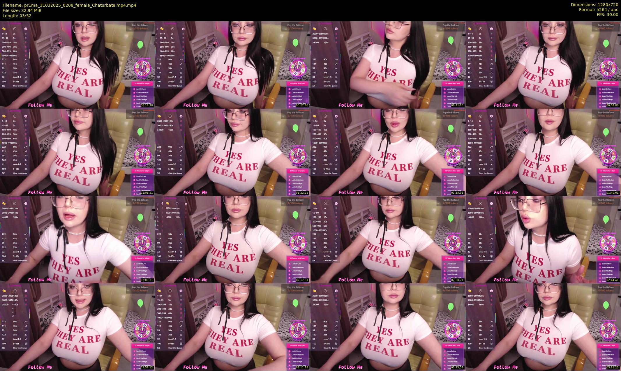 pr1ma — 4 minute Chaturbate female cam show recording, 720p, Mar 31, 2025