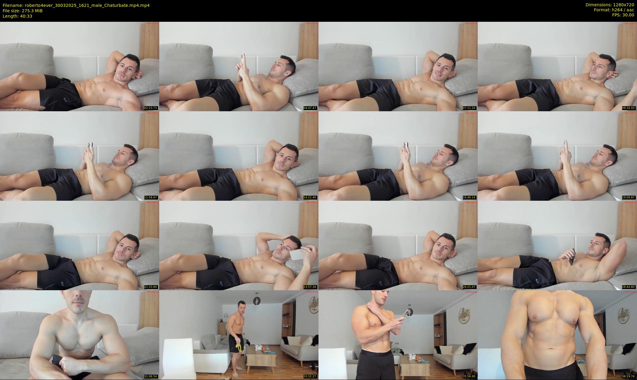 roberto4ever — 41 minute Chaturbate male cam show recording, 720p, Mar 30, 2025