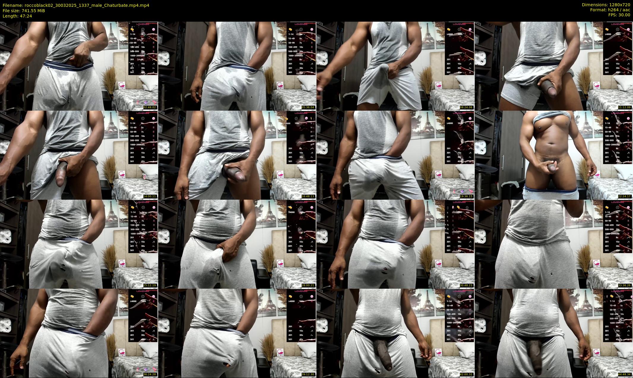 roccoblack02 — 48 minute Chaturbate male cam show recording, 720p, Mar 30, 2025