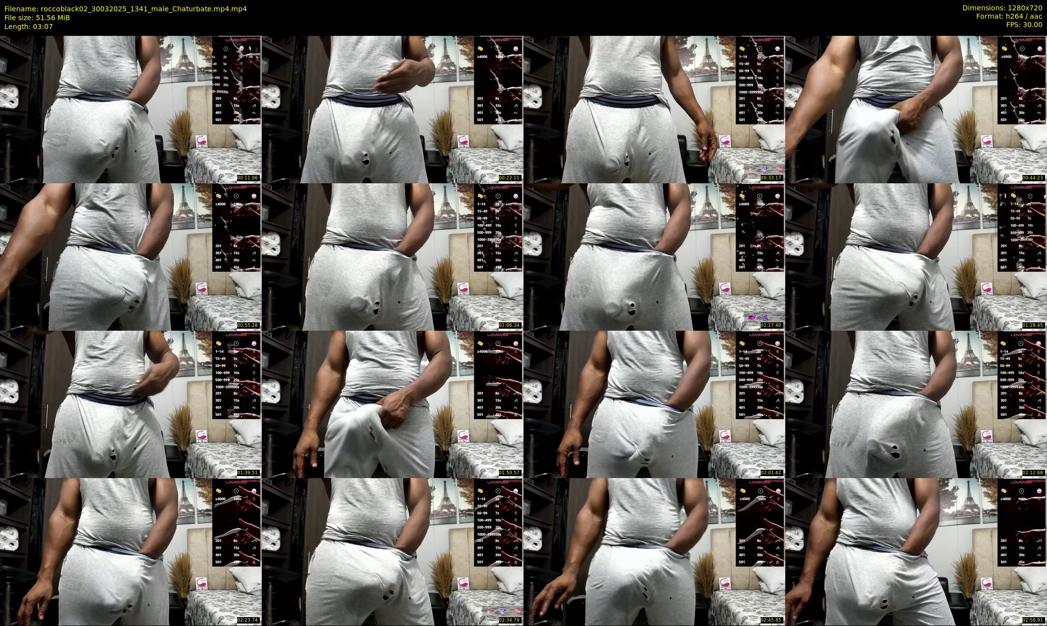 roccoblack02 — 4 minute Chaturbate male cam show recording, 720p, Mar 30, 2025