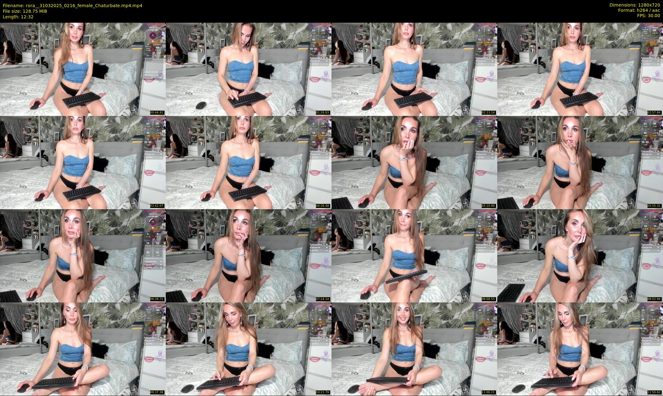 rora_ — 13 minute Chaturbate female cam show recording, 720p, Mar 31, 2025
