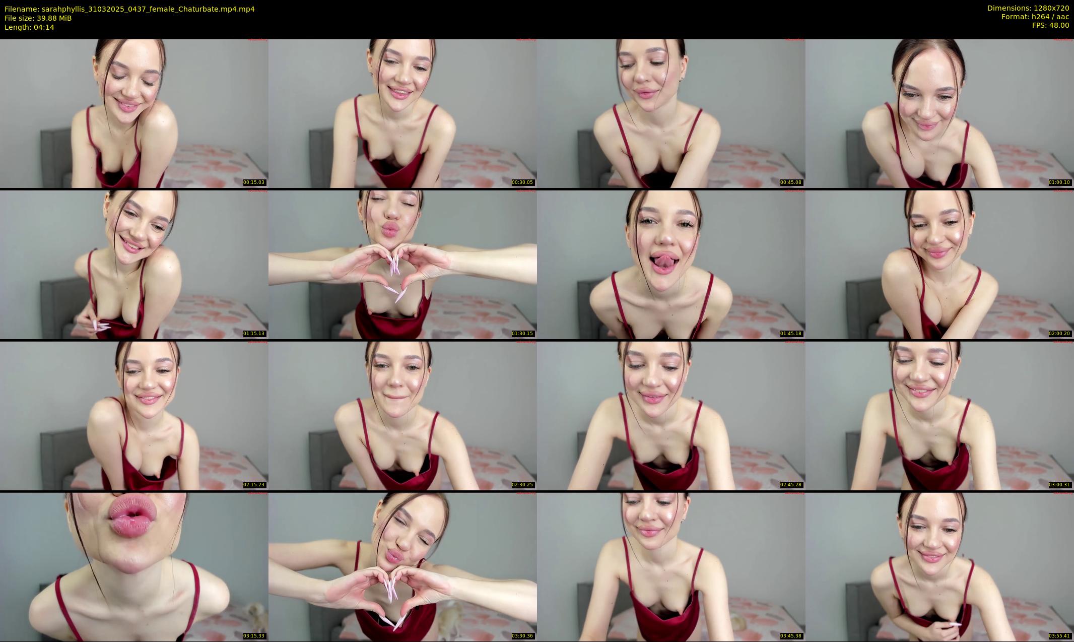 sarahphyllis — 5 minute Chaturbate female cam show recording, 720p, Mar 31, 2025