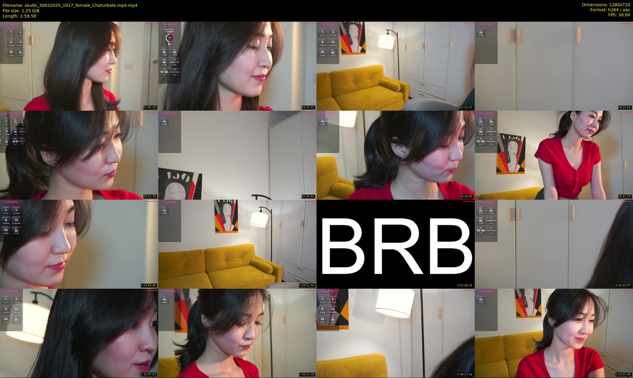 seulbi — 120 minute Chaturbate female cam show recording, 720p, Mar 30, 2025