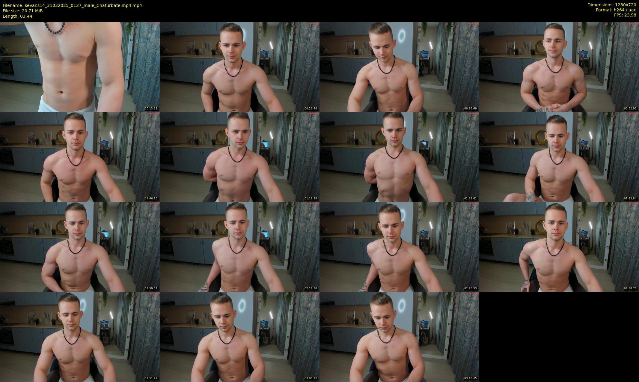 sevans14 — 4 minute Chaturbate male cam show recording, 720p, Mar 31, 2025