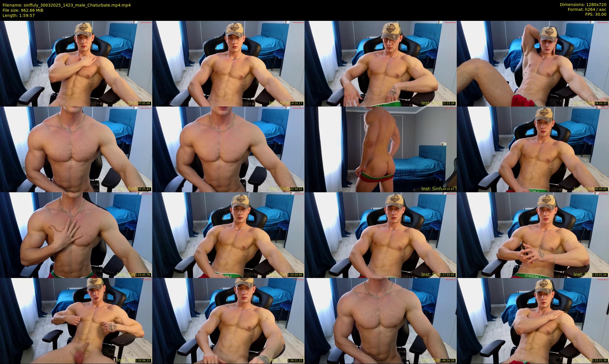sinffuly — 120 minute Chaturbate male cam show recording, 720p, Mar 30, 2025