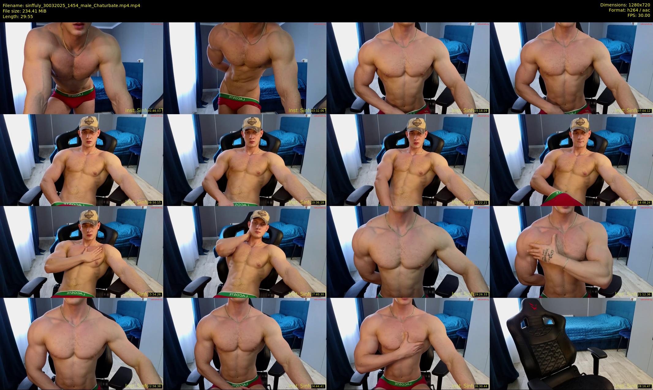 sinffuly — 30 minute Chaturbate male cam show recording, 720p, Mar 30, 2025