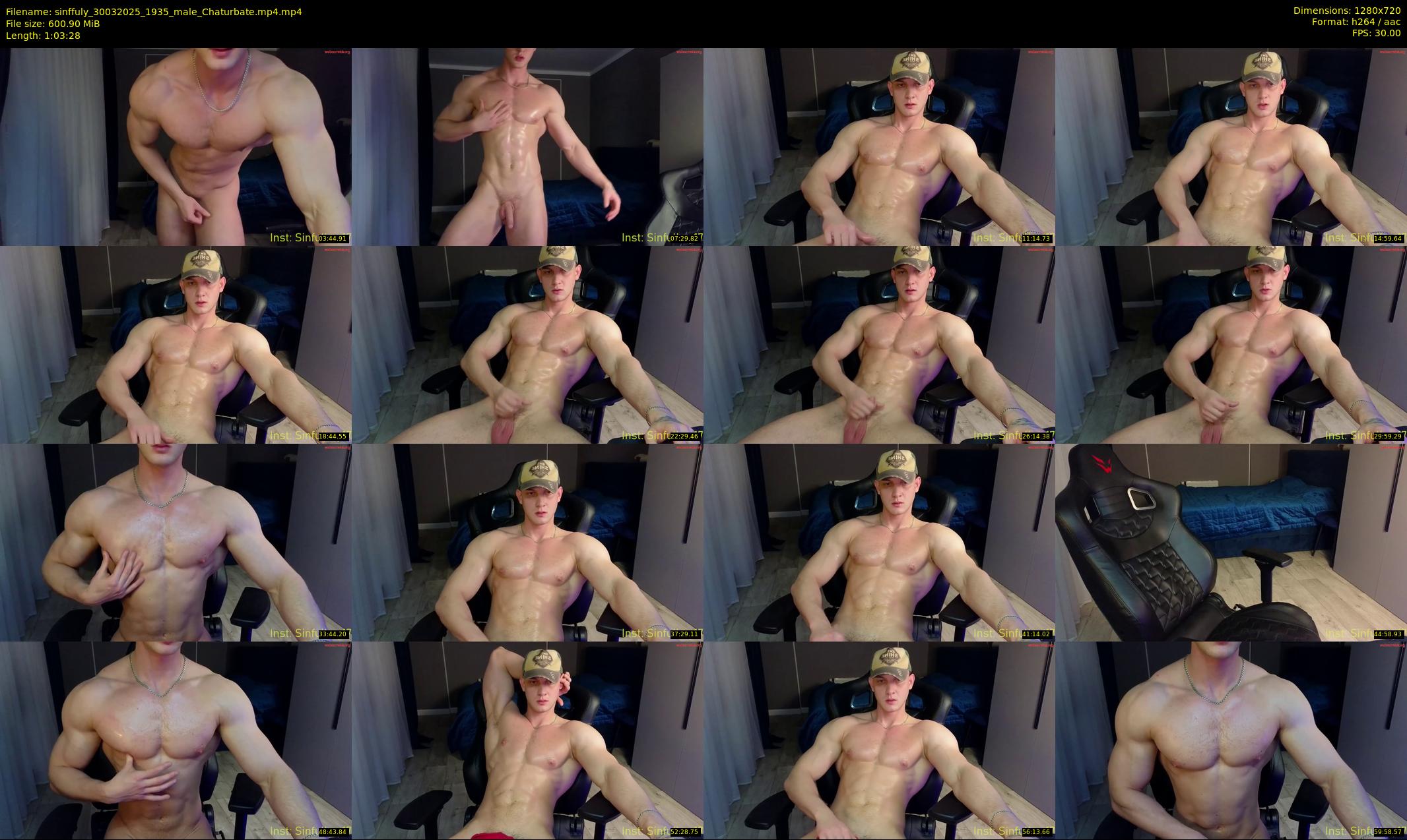 sinffuly — 64 minute Chaturbate male cam show recording, 720p, Mar 30, 2025