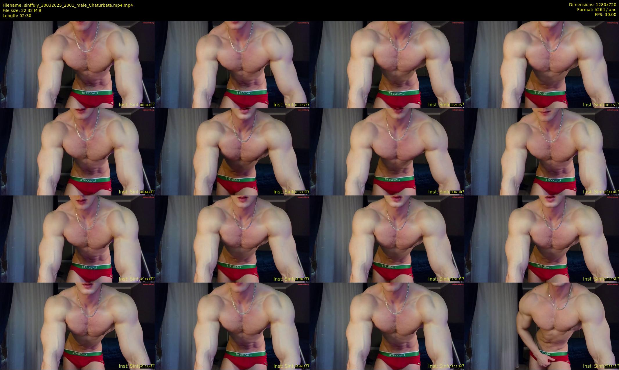 sinffuly — 3 minute Chaturbate male cam show recording, 720p, Mar 30, 2025