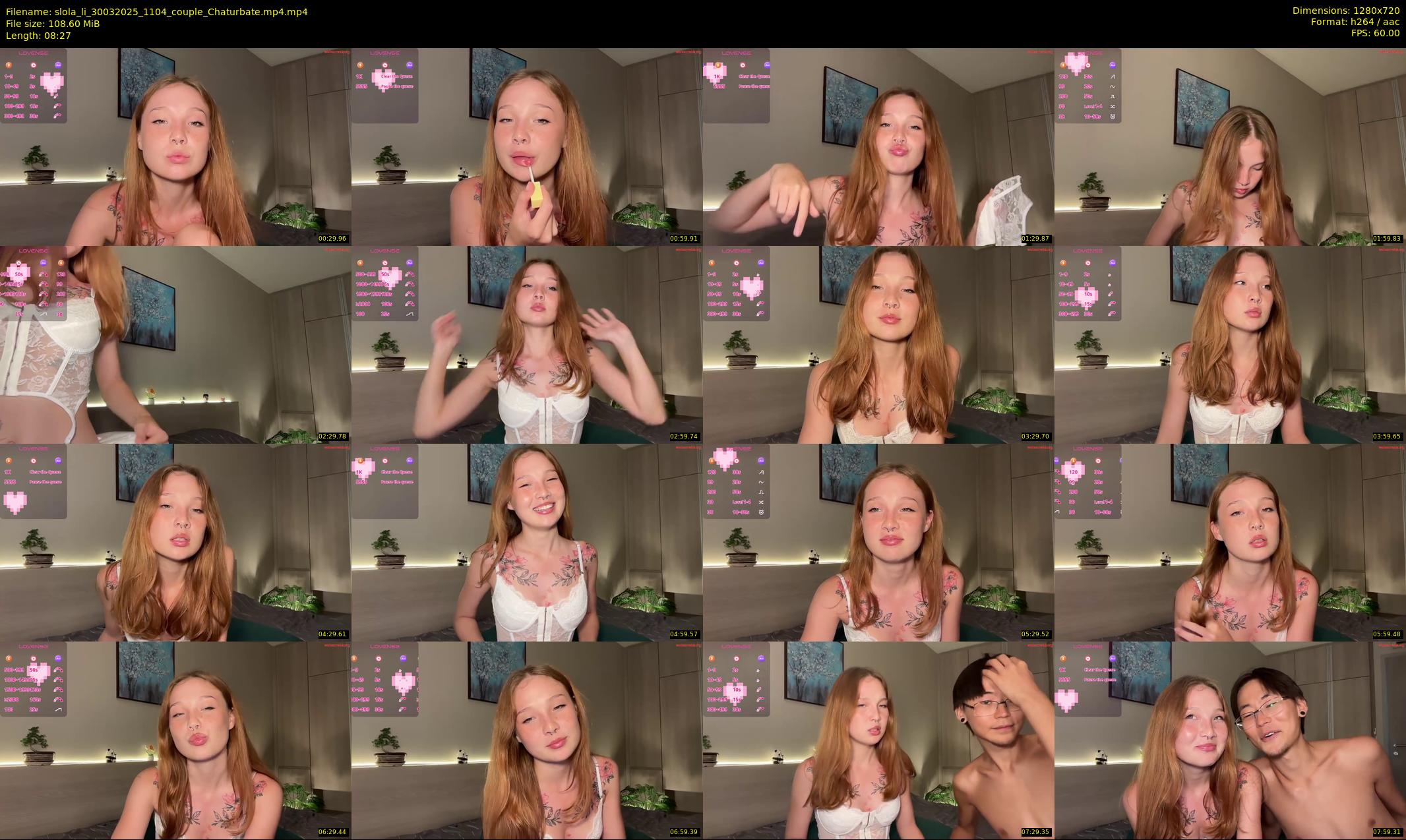 slola_li — 9 minute Chaturbate couple cam show recording, 720p, Mar 30, 2025