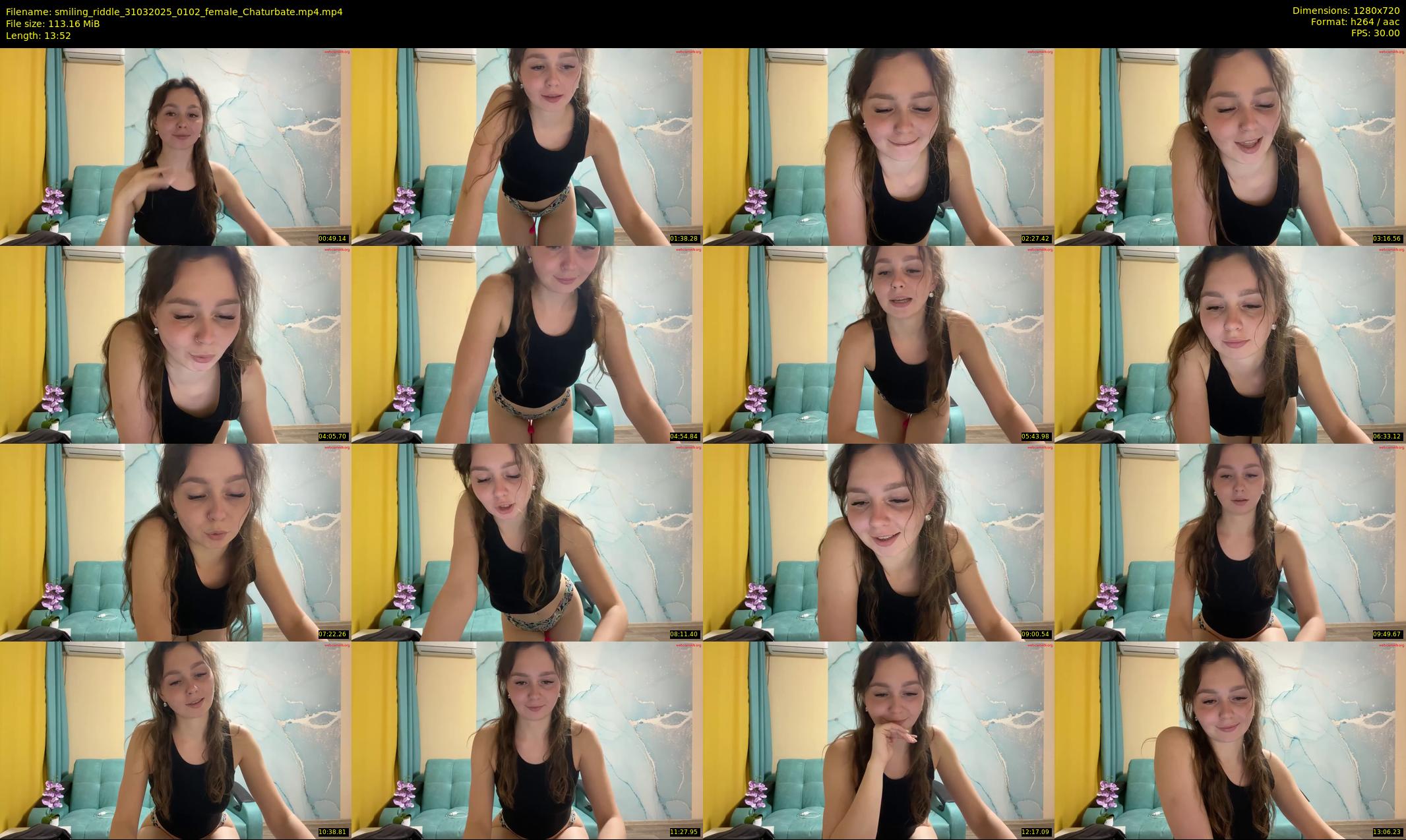 smiling_riddle — 14 minute Chaturbate female cam show recording, 720p, Mar 31, 2025