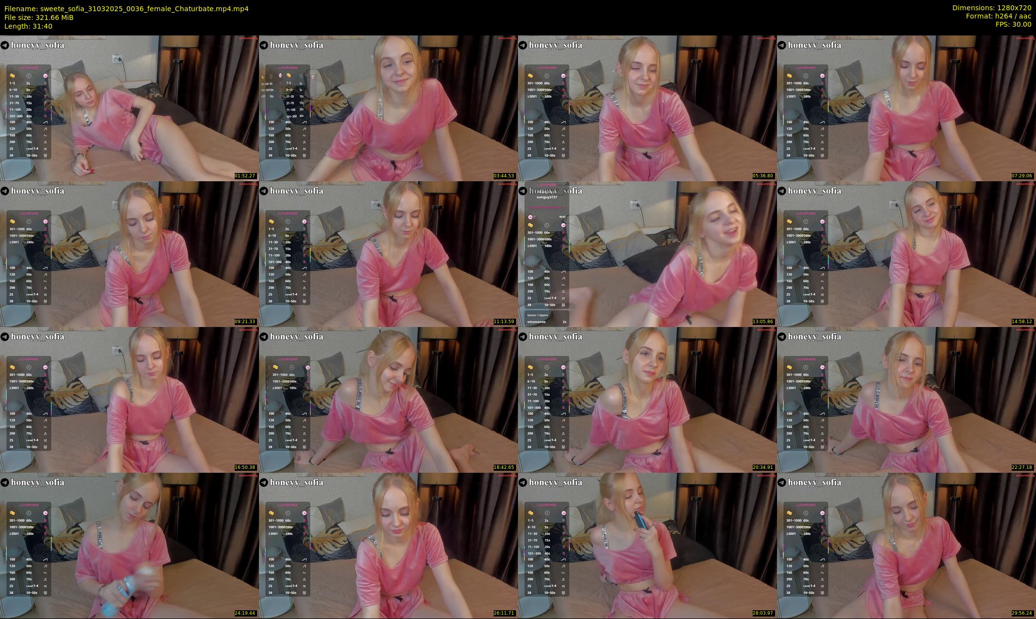 sweete_sofia — 32 minute Chaturbate female cam show recording, 720p, Mar 31, 2025