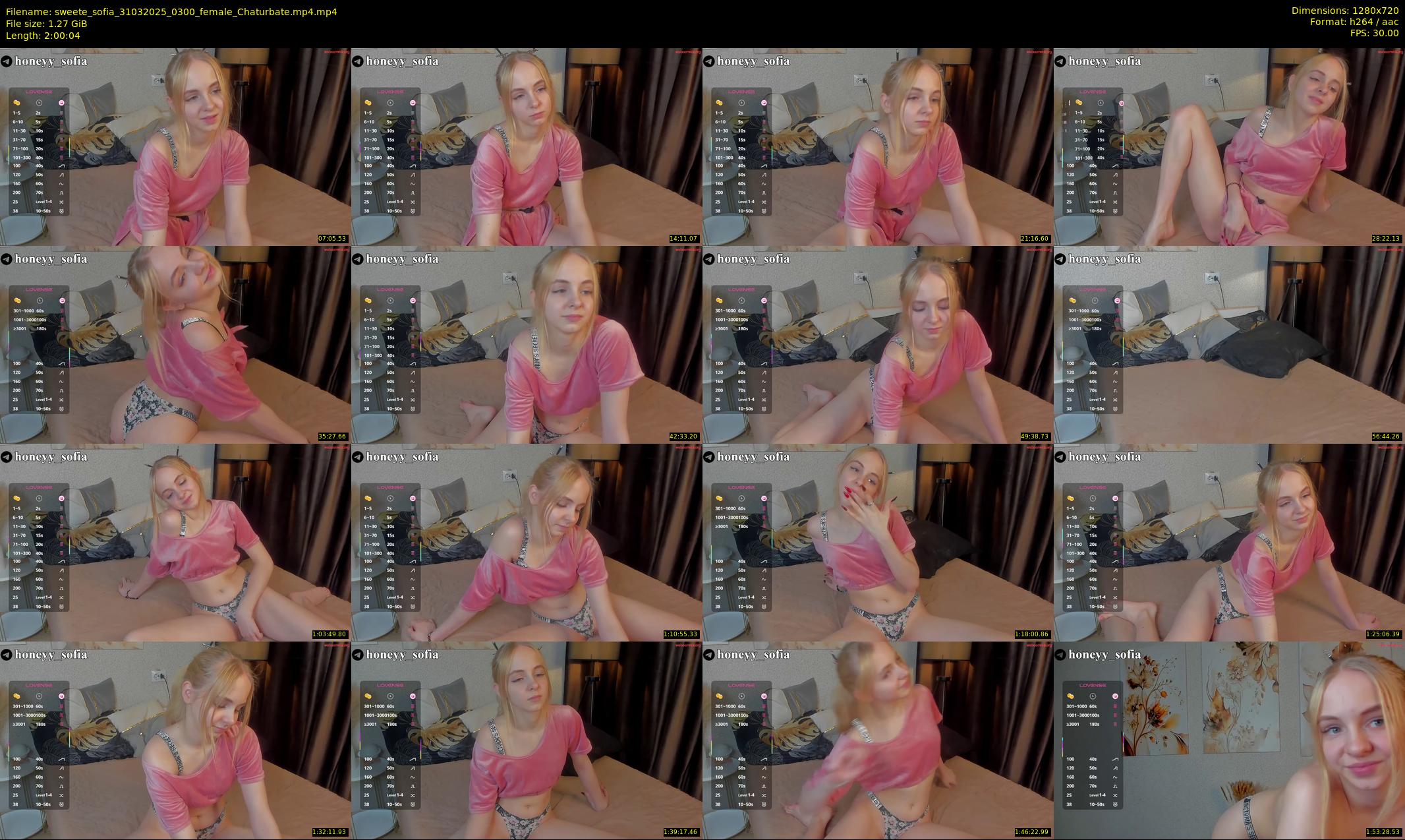 sweete_sofia — 121 minute Chaturbate female cam show recording, 720p, Mar 31, 2025