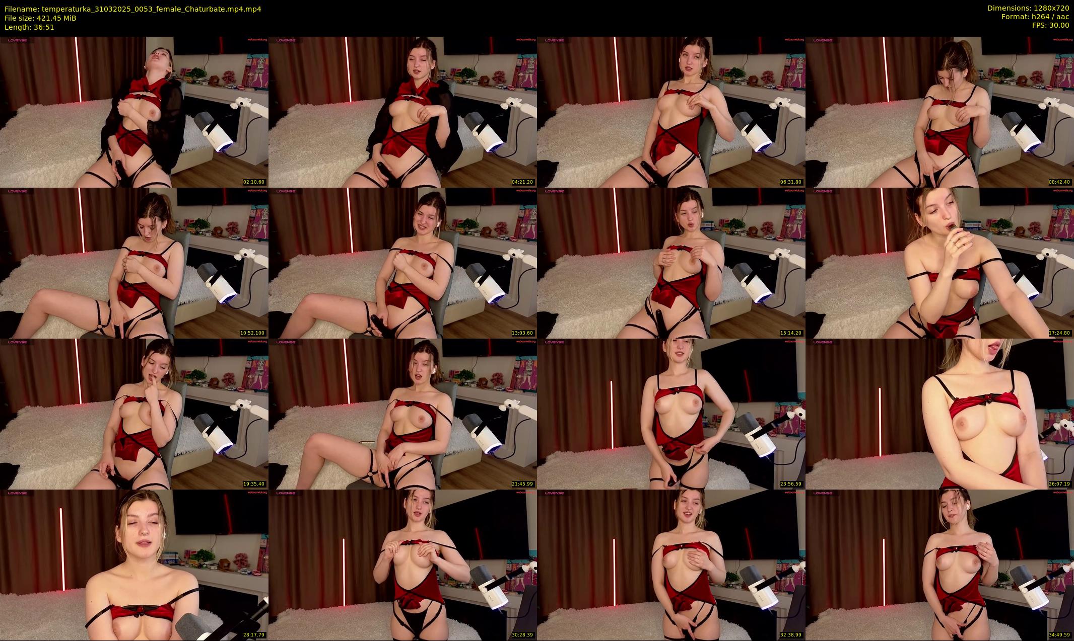 temperaturka — 37 minute Chaturbate female cam show recording, 720p, Mar 31, 2025
