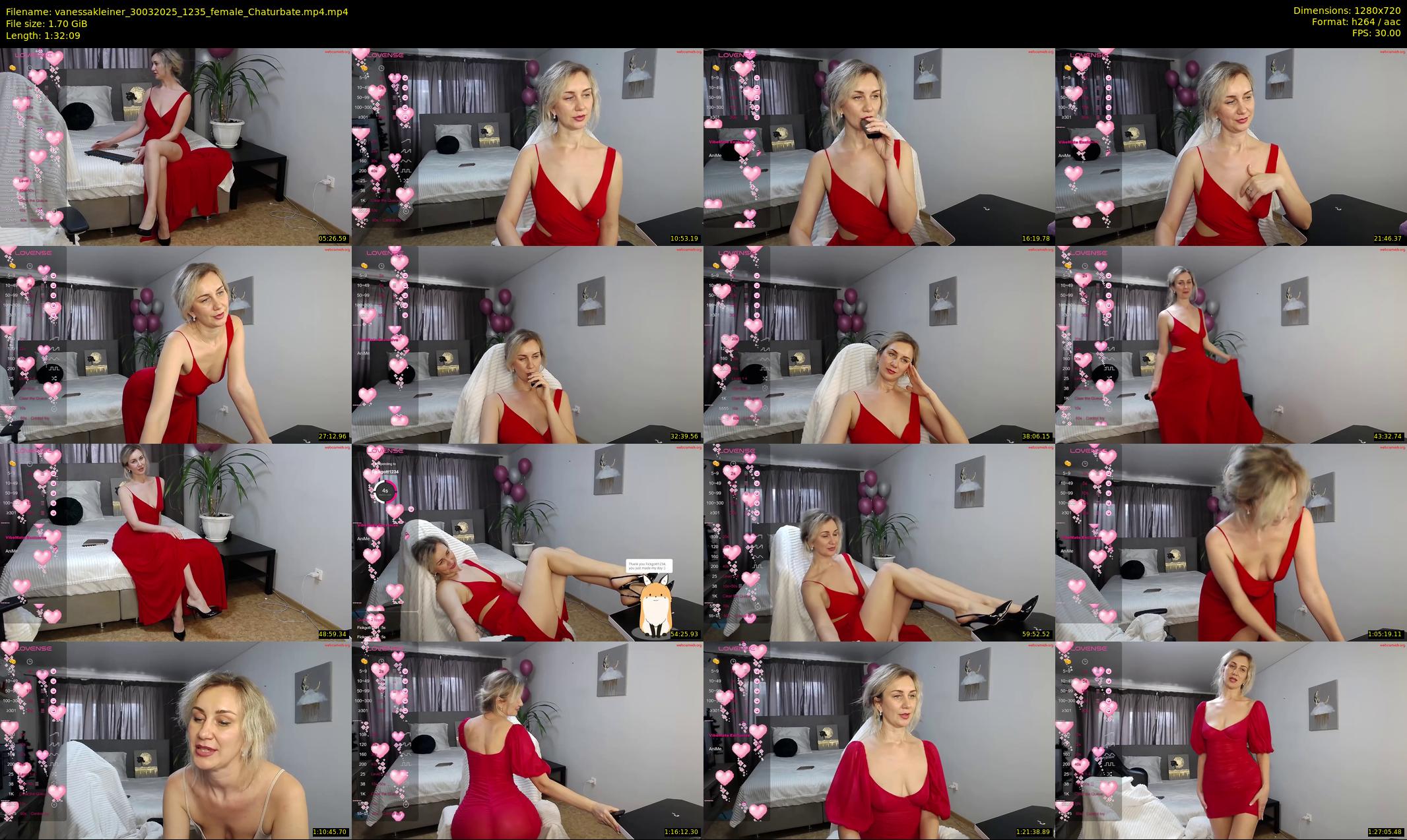 vanessakleiner — 93 minute Chaturbate female cam show recording, 720p, Mar 30, 2025