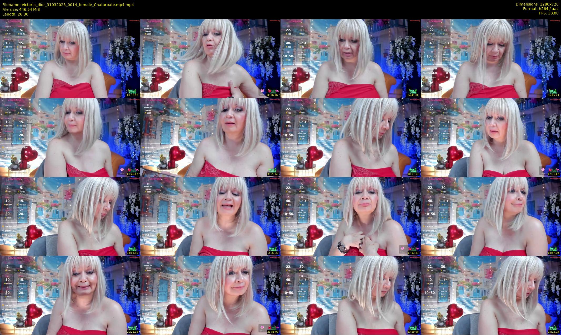 victoria_dior — 27 minute Chaturbate female cam show recording, 720p, Mar 31, 2025