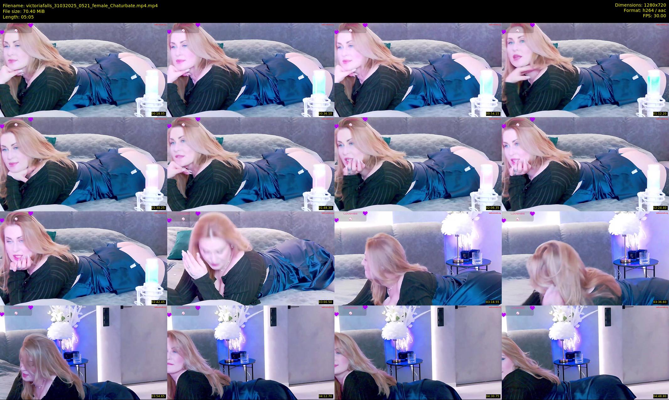 victoriafalls — 6 minute Chaturbate female cam show recording, 720p, Mar 31, 2025