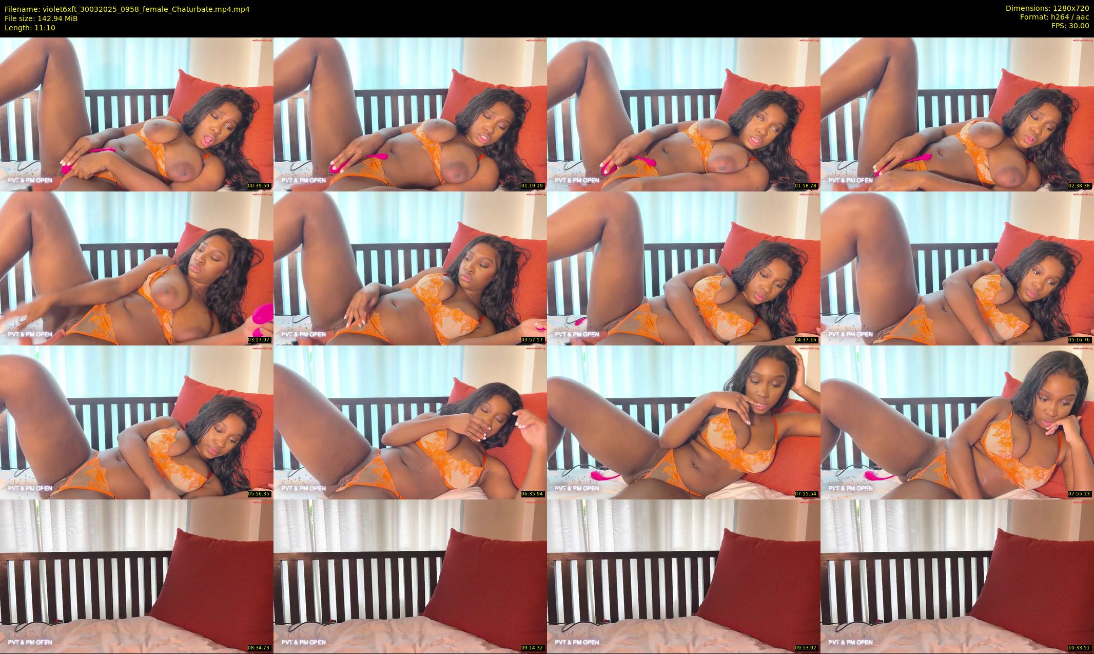 violet6xft — 12 minute Chaturbate female cam show recording, 720p, Mar 30, 2025