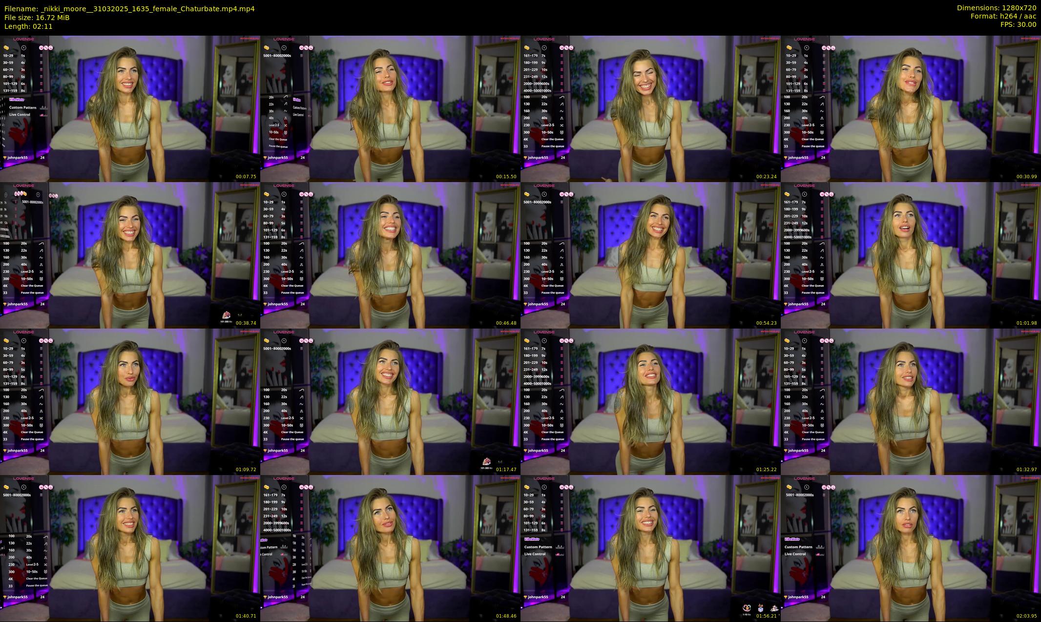 _nikki_moore_ — 3 minute Chaturbate female cam show recording, 720p, Mar 31, 2025