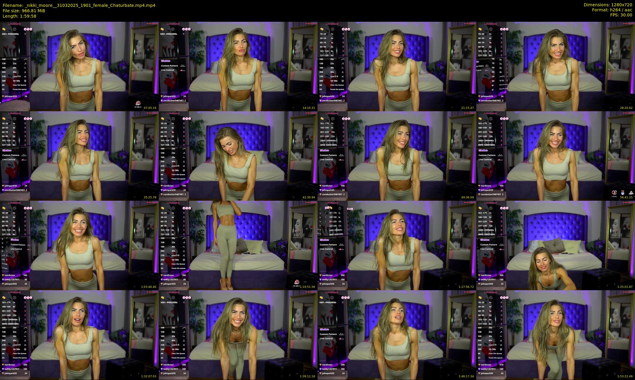_nikki_moore_ — 120 minute Chaturbate female cam show recording, 720p, Mar 31, 2025