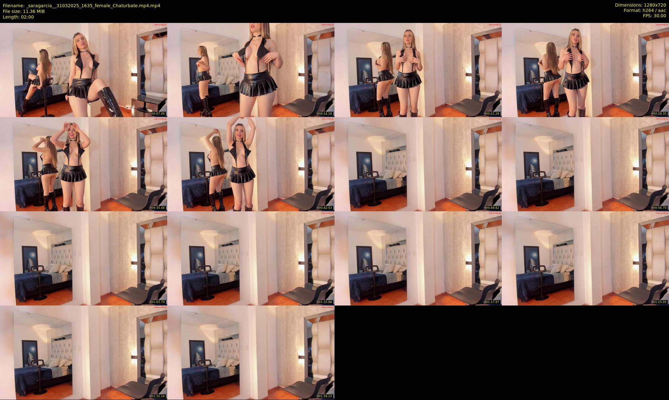 _saragarcia_ — 2 minute Chaturbate female cam show recording, 720p, Mar 31, 2025