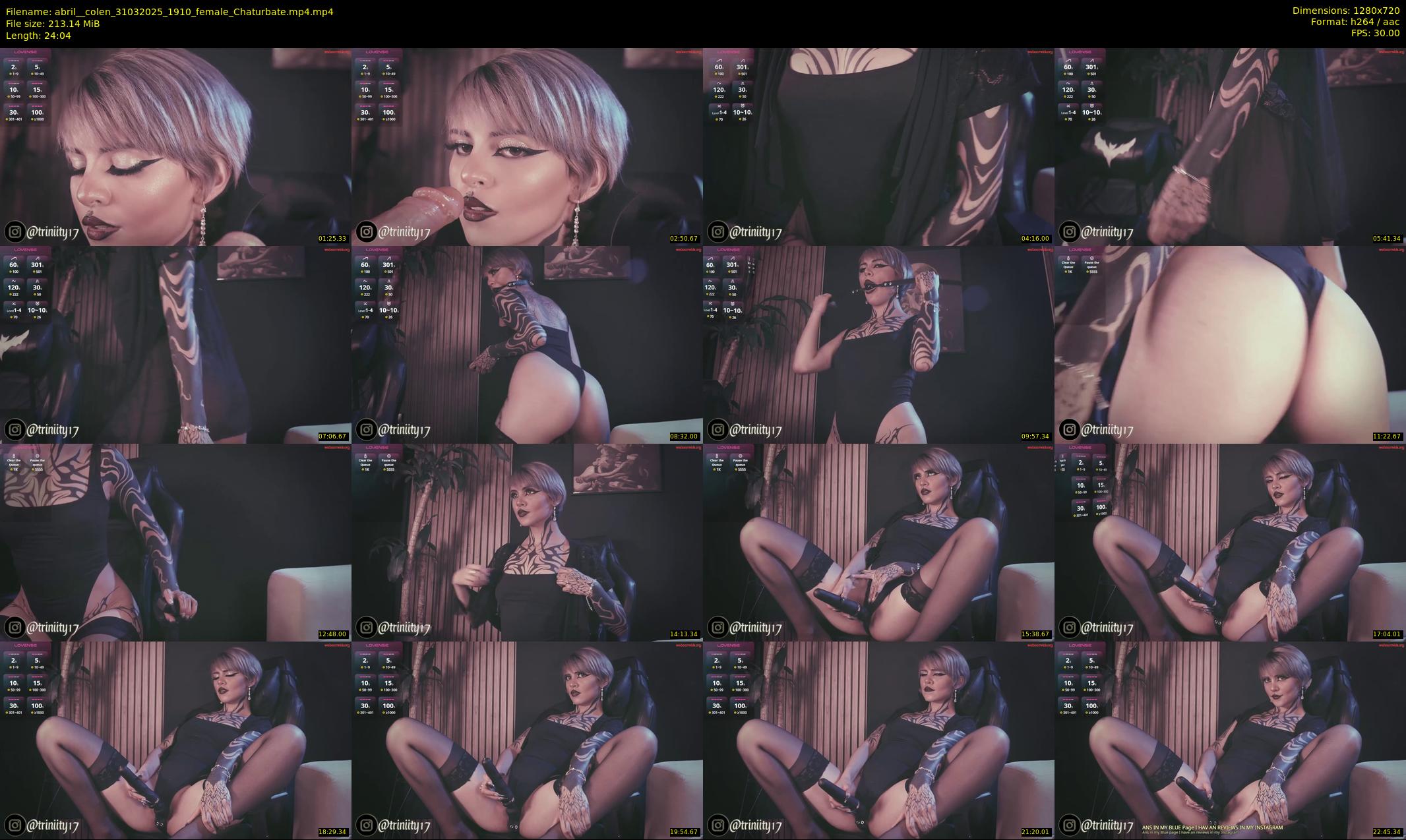 abril__colen — 25 minute Chaturbate female cam show recording, 720p, Mar 31, 2025