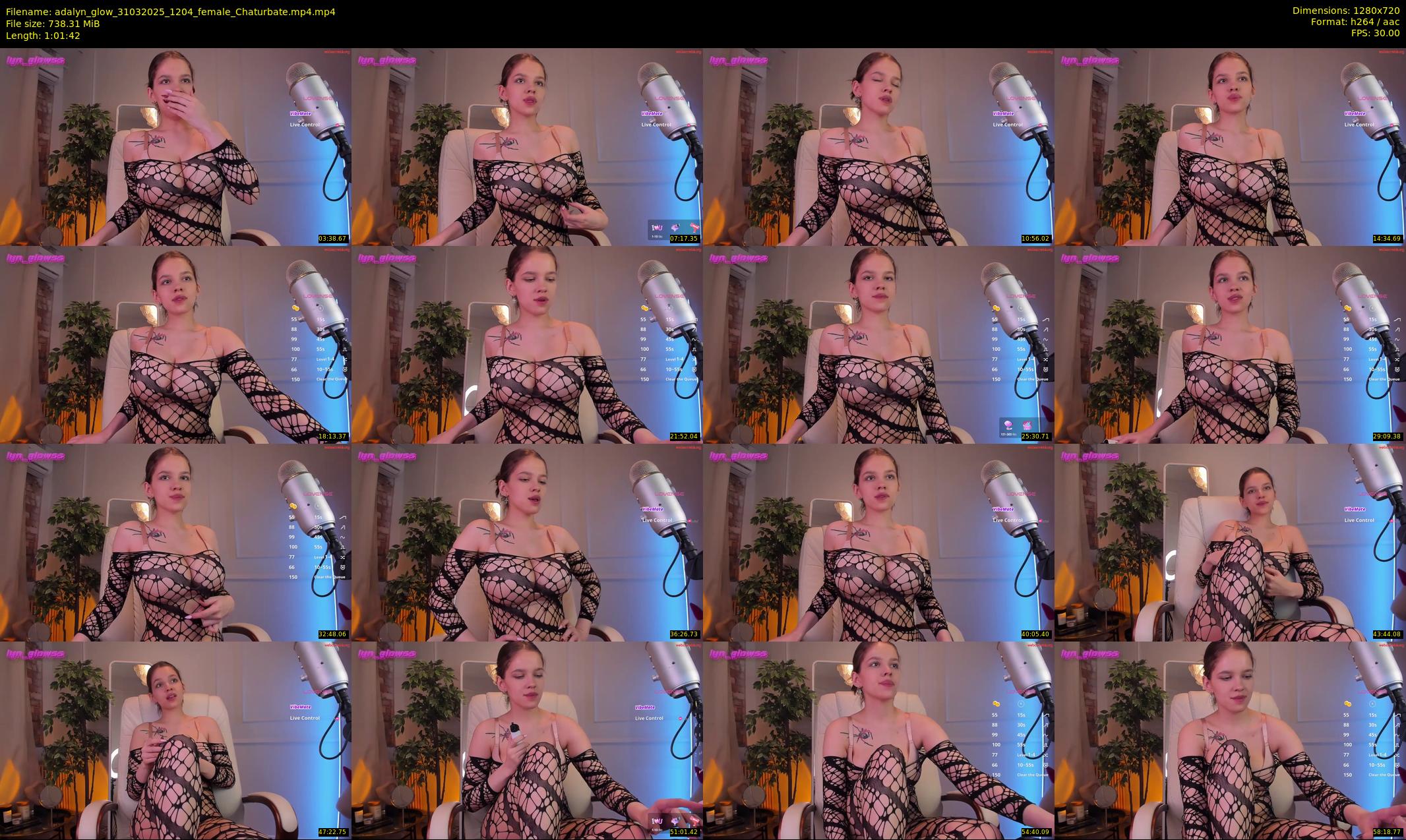 adalyn_glow — 62 minute Chaturbate female cam show recording, 720p, Mar 31, 2025