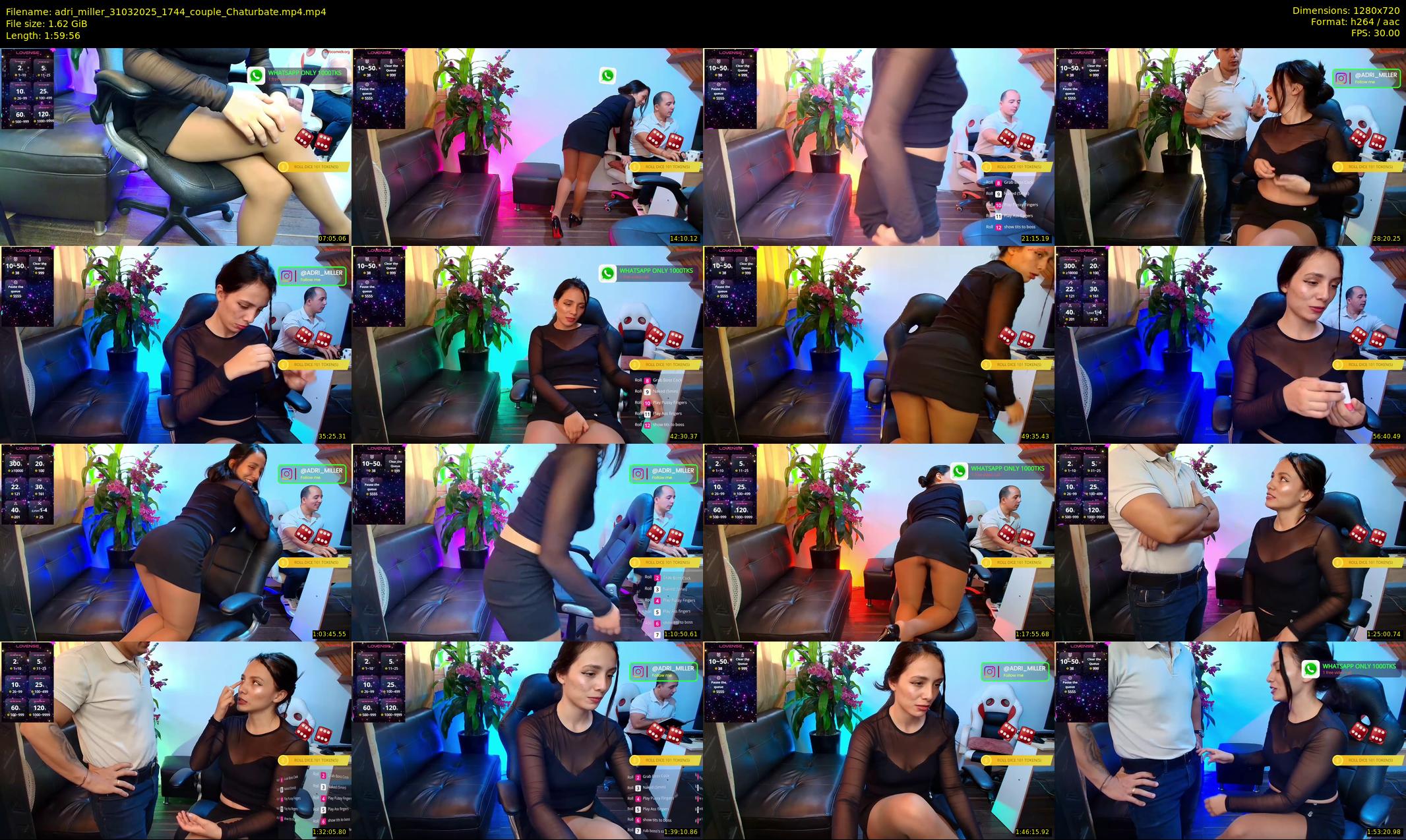 adri_miller — 120 minute Chaturbate couple cam show recording, 720p, Mar 31, 2025