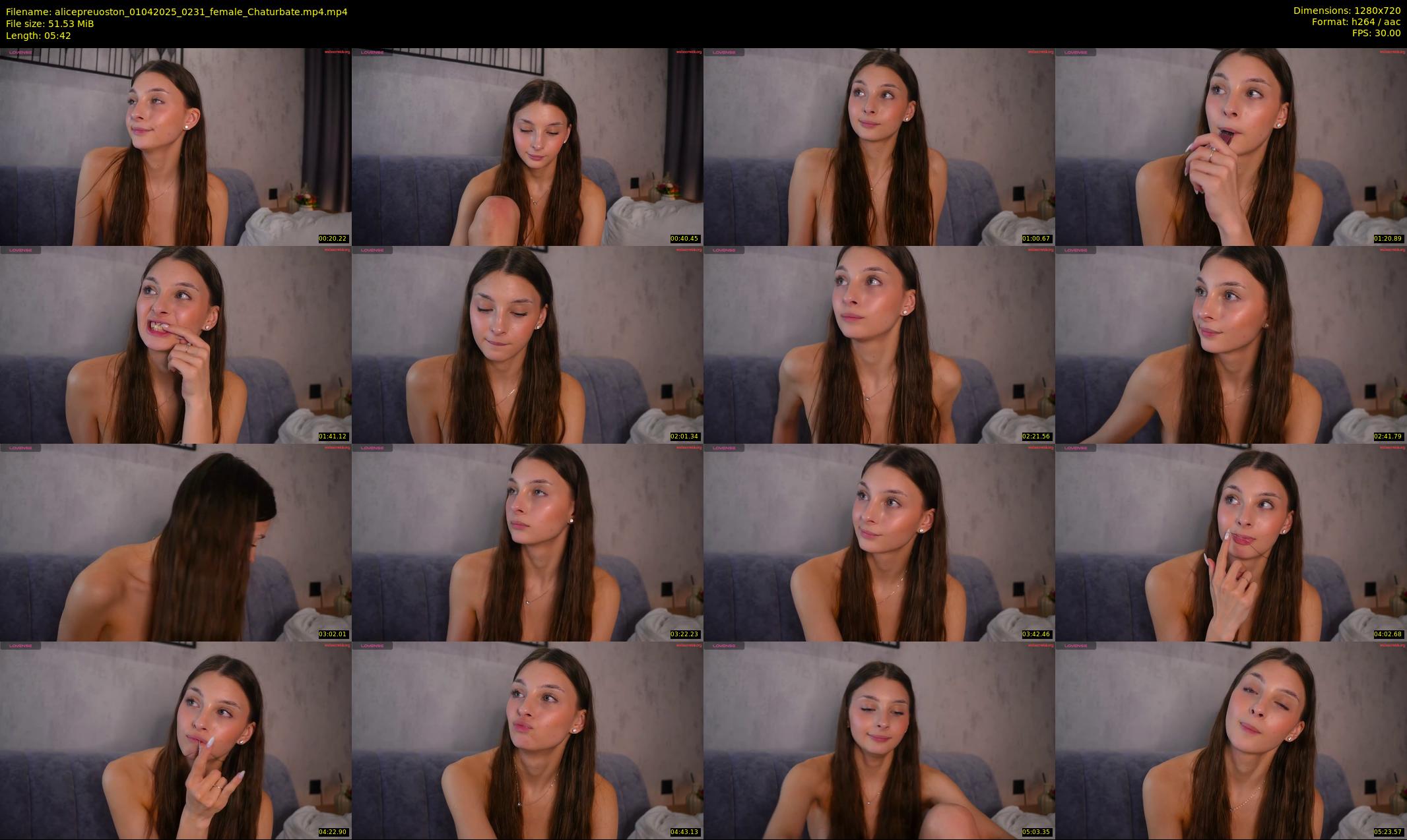 alicepreuoston — 6 minute Chaturbate female cam show recording, 720p, Apr 1, 2025