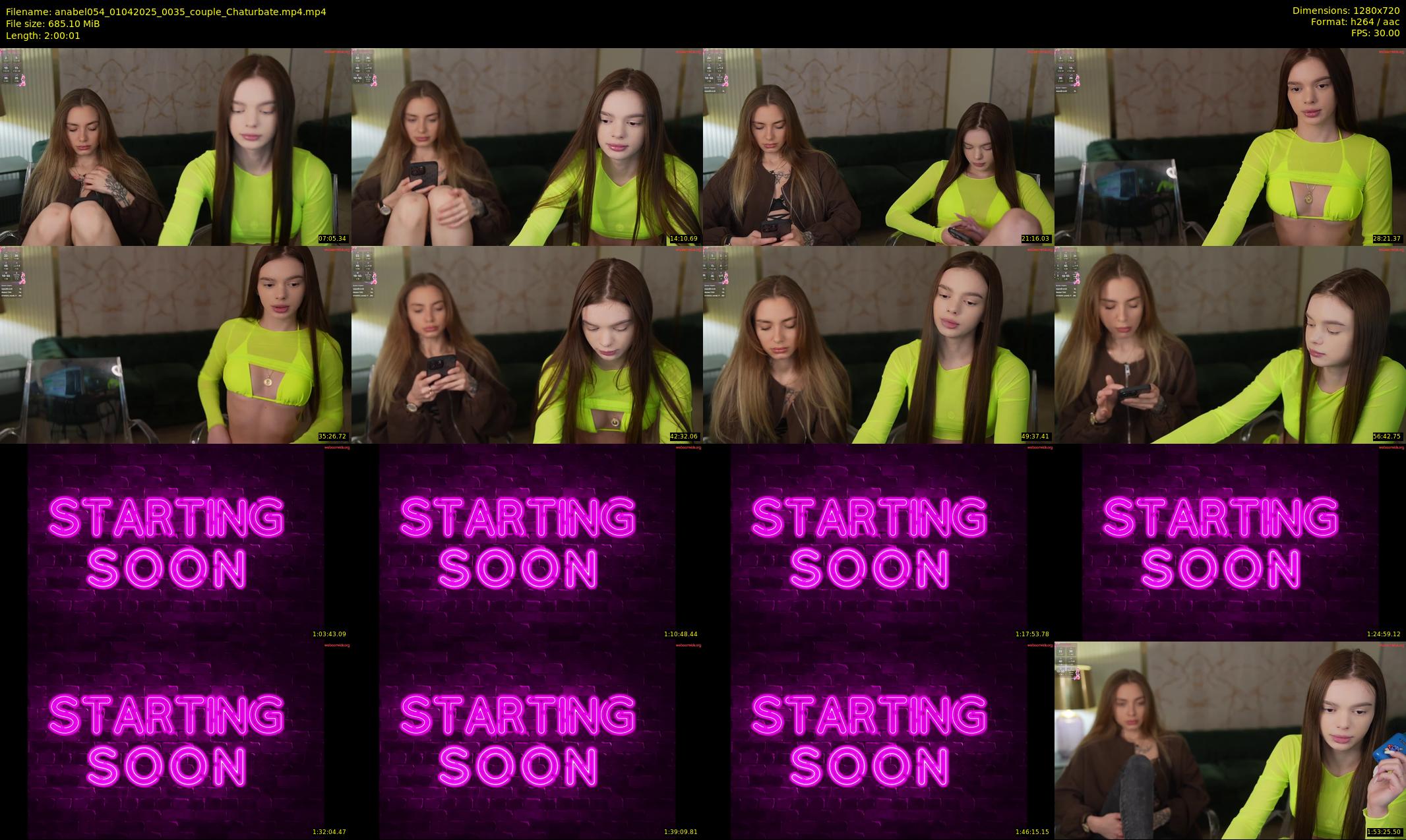 anabel054 — 121 minute Chaturbate female cam show recording, 720p, Apr 1, 2025