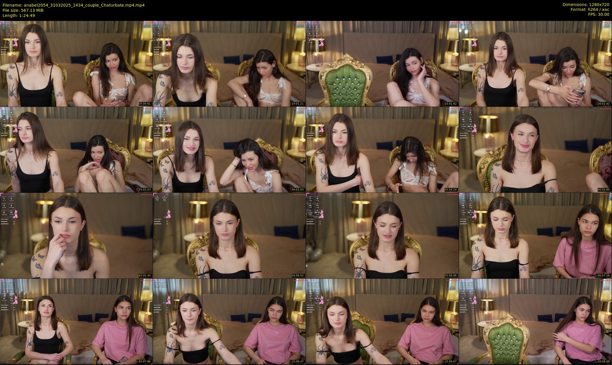 anabel2054 — 85 minute Chaturbate female cam show recording, 720p, Mar 31, 2025