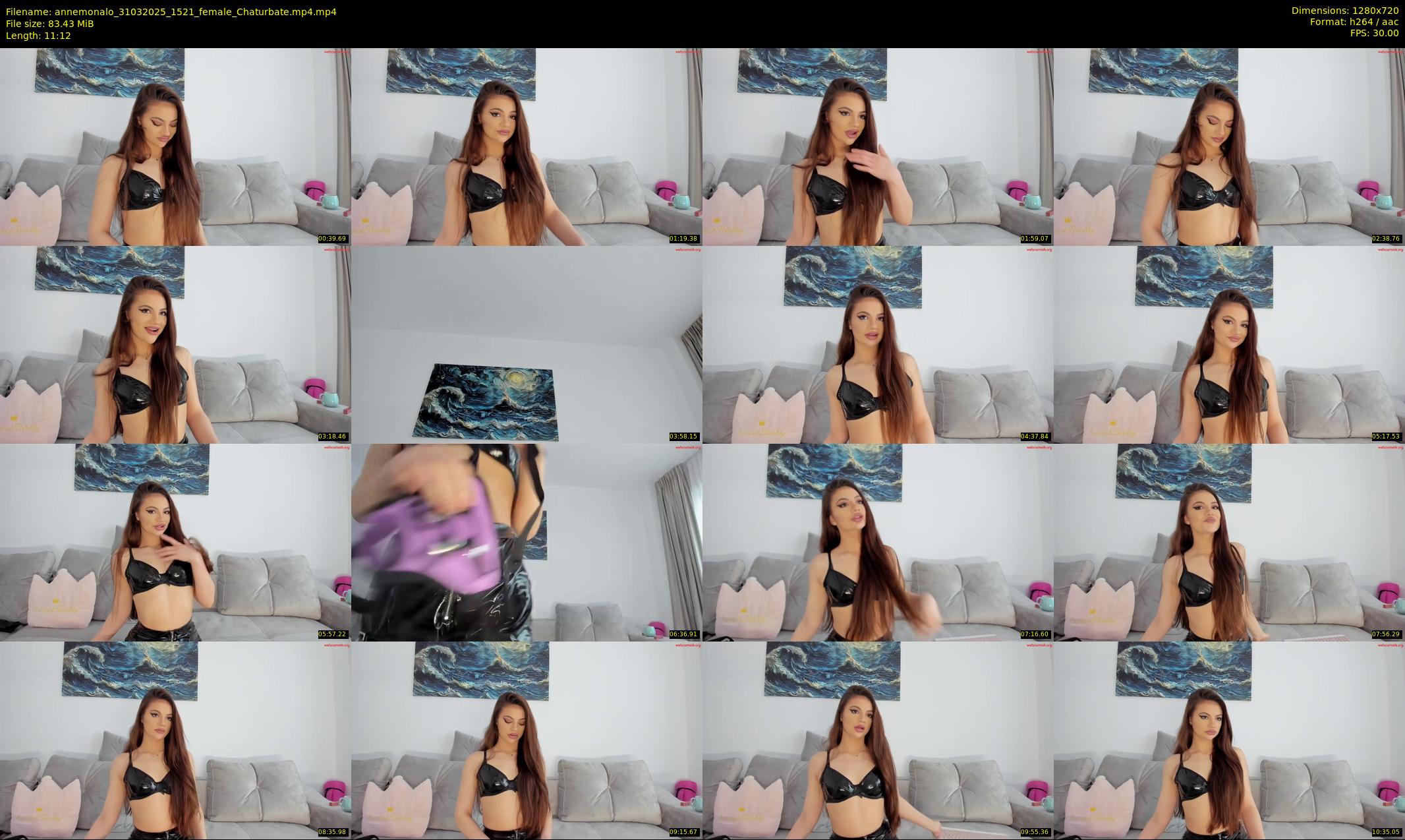 annemonalo — 12 minute Chaturbate female cam show recording, 720p, Mar 31, 2025