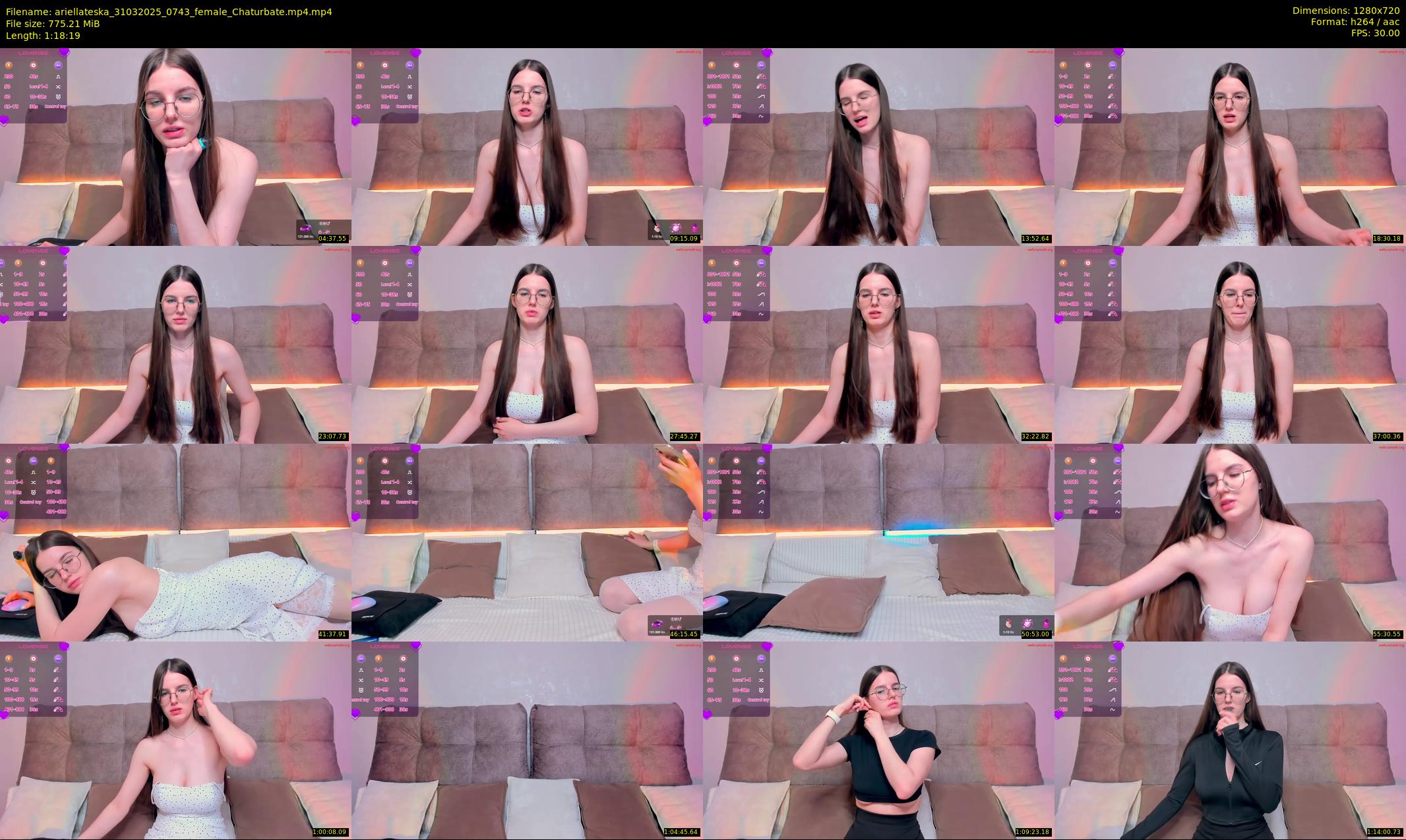 ariellateska — 79 minute Chaturbate female cam show recording, 720p, Mar 31, 2025