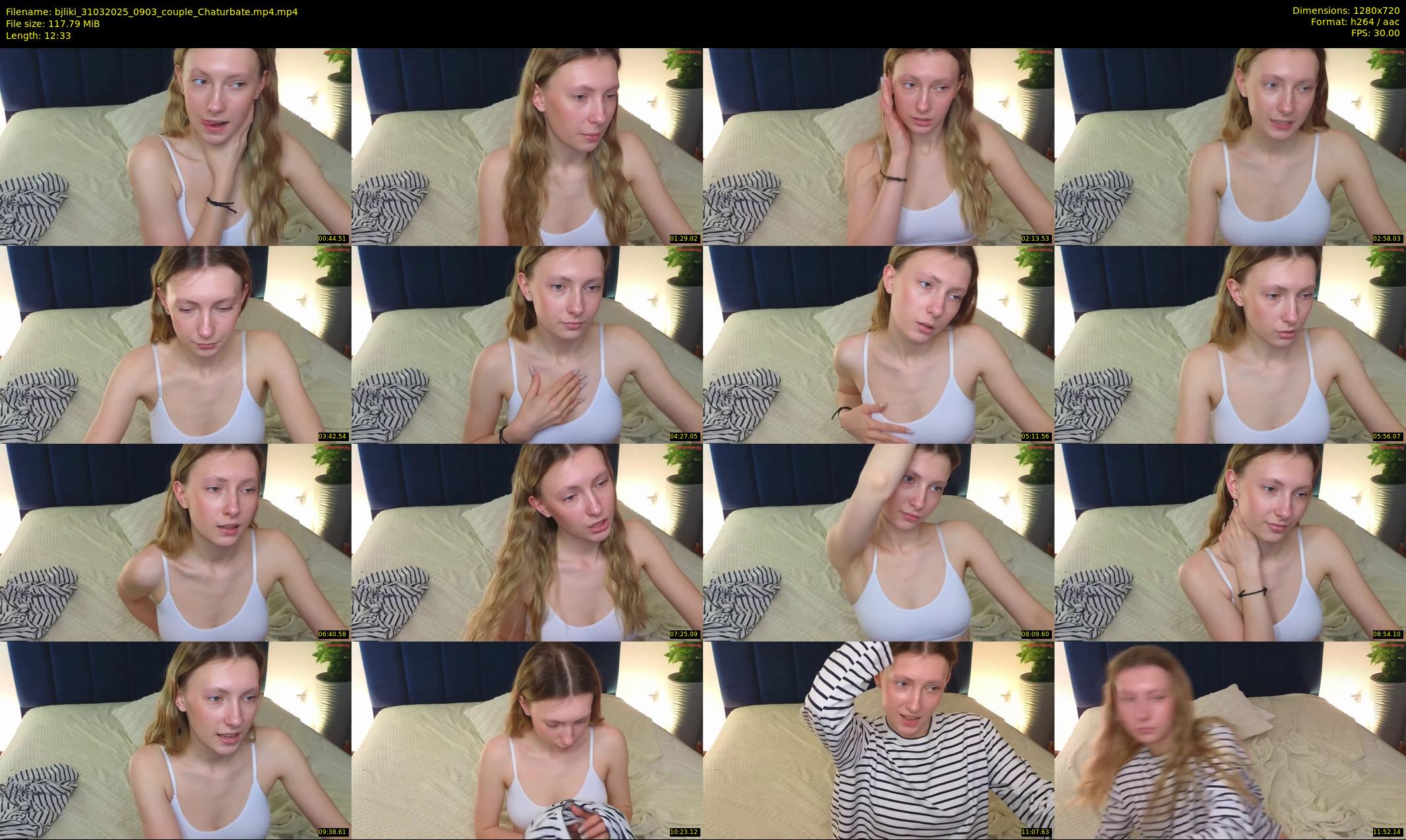 bjliki — 13 minute Chaturbate couple cam show recording, 720p, Mar 31, 2025