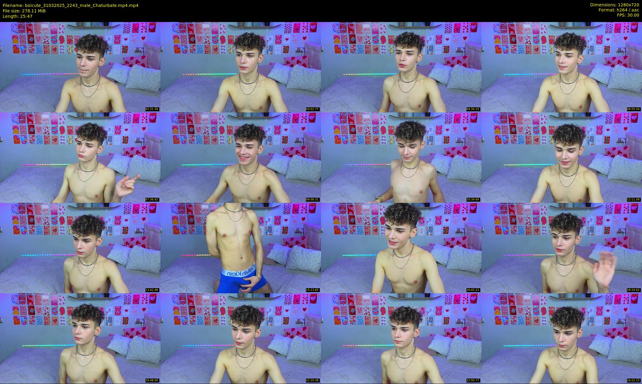 boicute — 26 minute Chaturbate male cam show recording, 720p, Mar 31, 2025