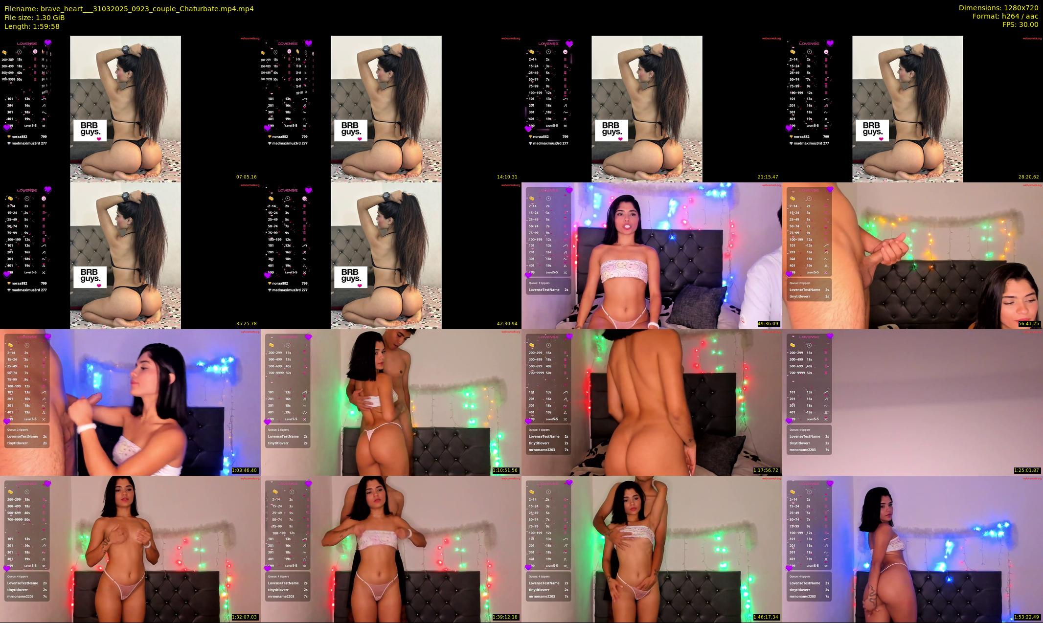 brave_heart__ — 120 minute Chaturbate couple cam show recording, 720p, Mar 31, 2025