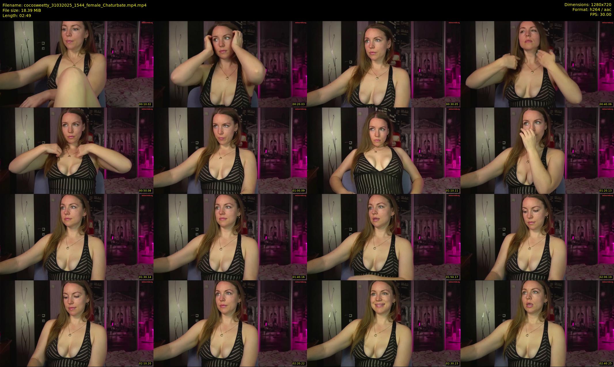 cocosweetty — 3 minute Chaturbate female cam show recording, 720p, Mar 31, 2025