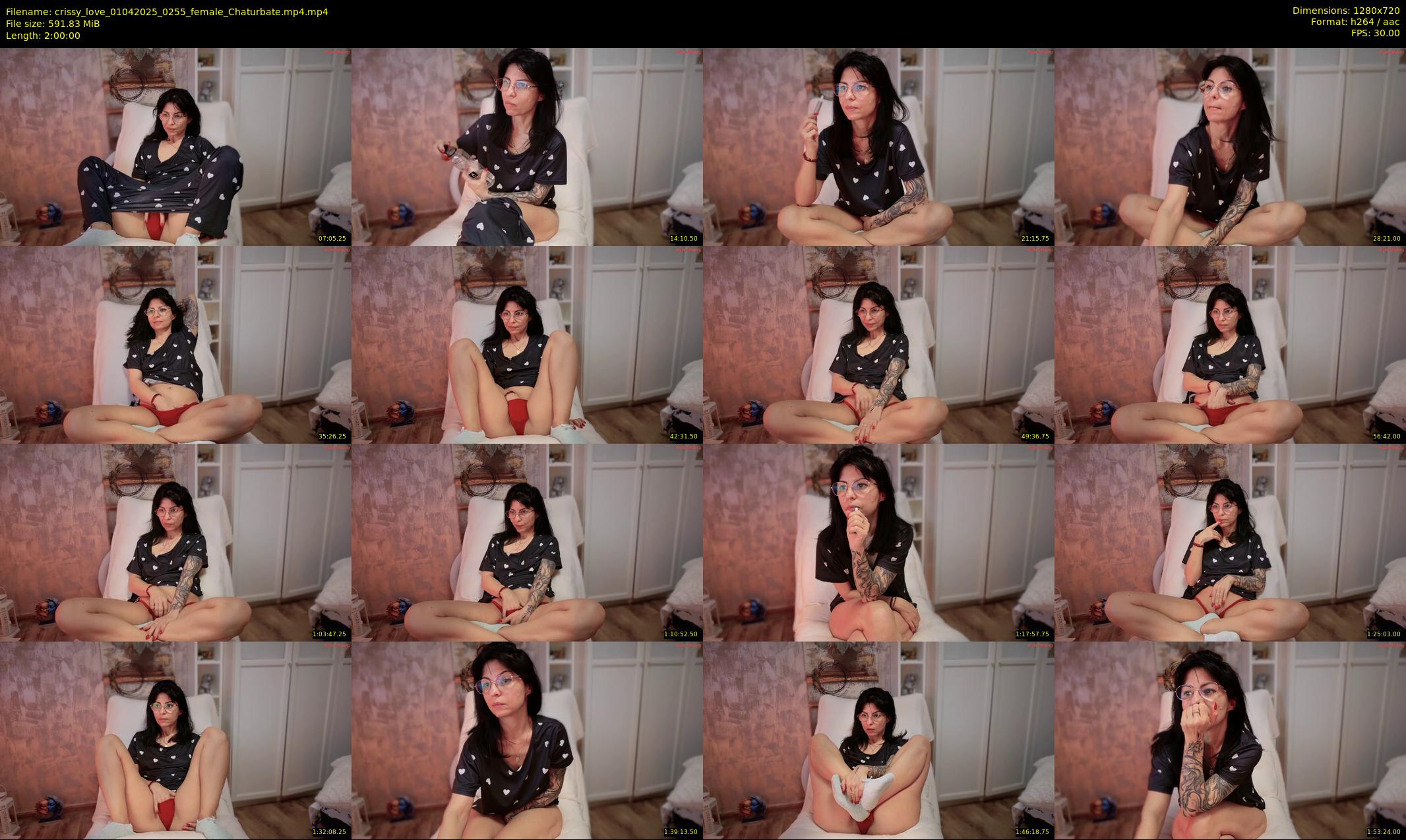 crissy_love — 120 minute Chaturbate female cam show recording, 720p, Apr 1, 2025