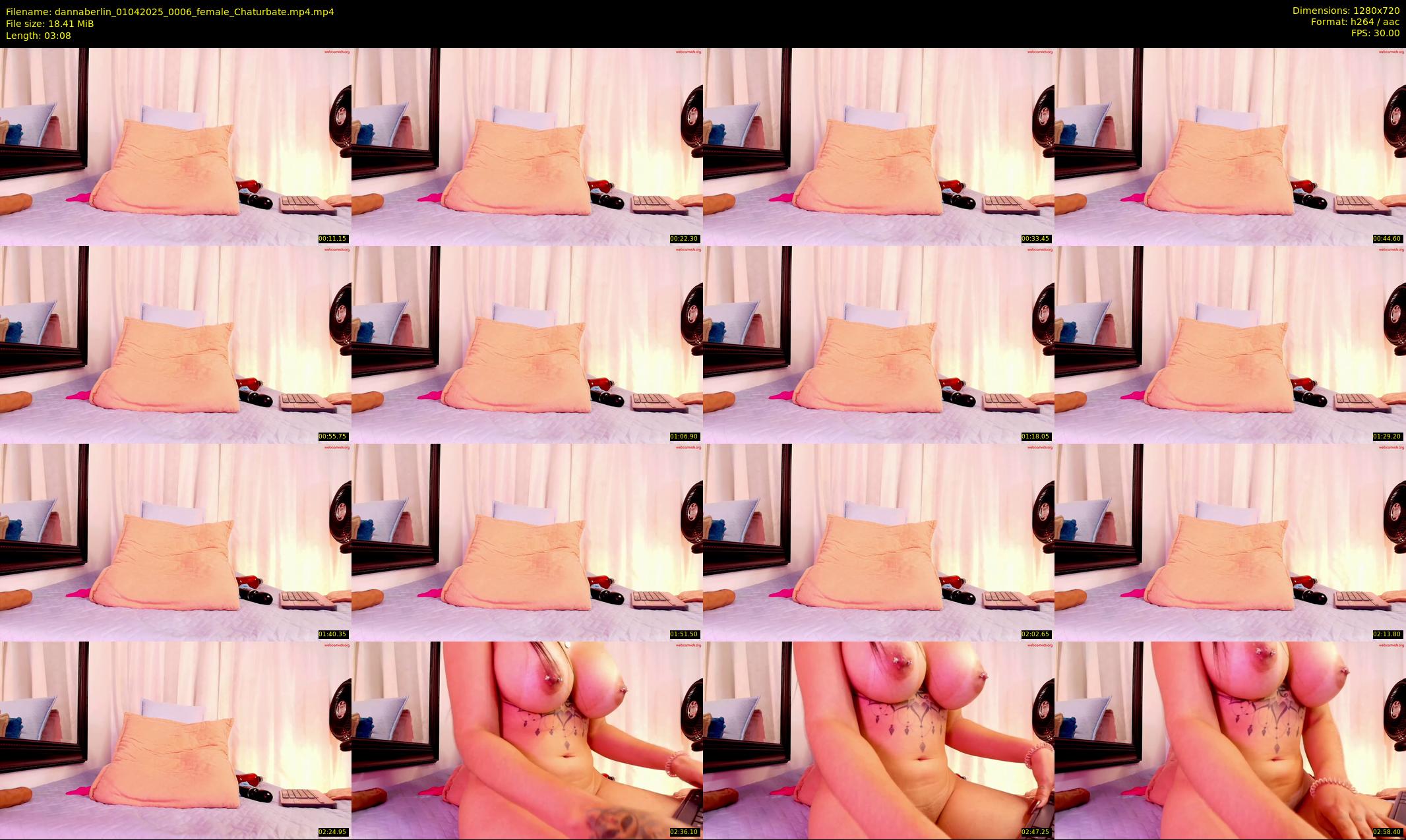 dannaberlin — 4 minute Chaturbate female cam show recording, 720p, Apr 1, 2025