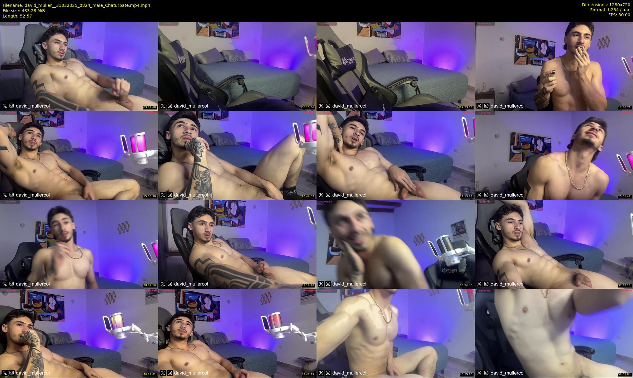 david_muller_ — 53 minute Chaturbate male cam show recording, 720p, Mar 31, 2025