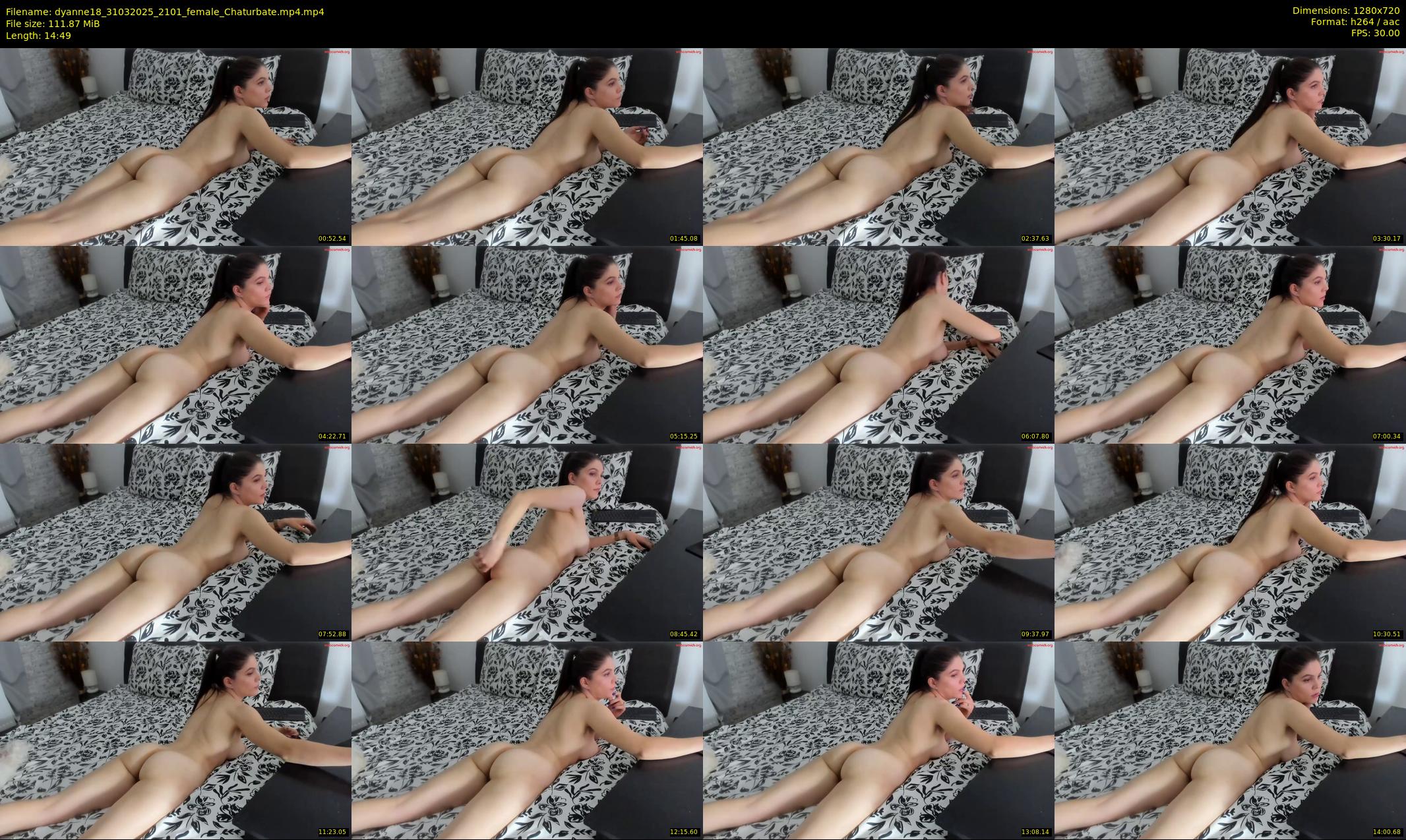 dyanne18 — 15 minute Chaturbate female cam show recording, 720p, Mar 31, 2025