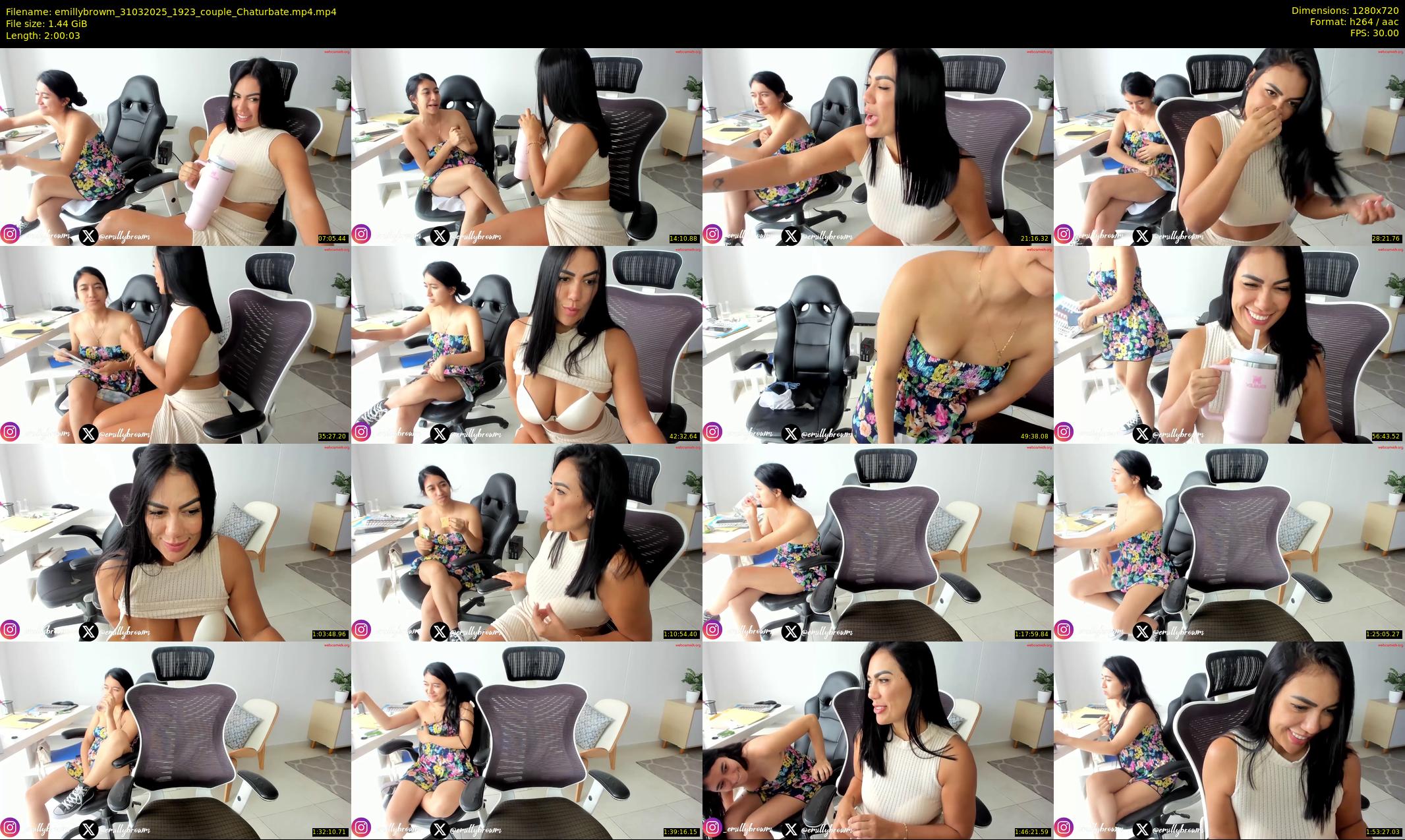 emillybrowm — 121 minute Chaturbate couple cam show recording, 720p, Mar 31, 2025